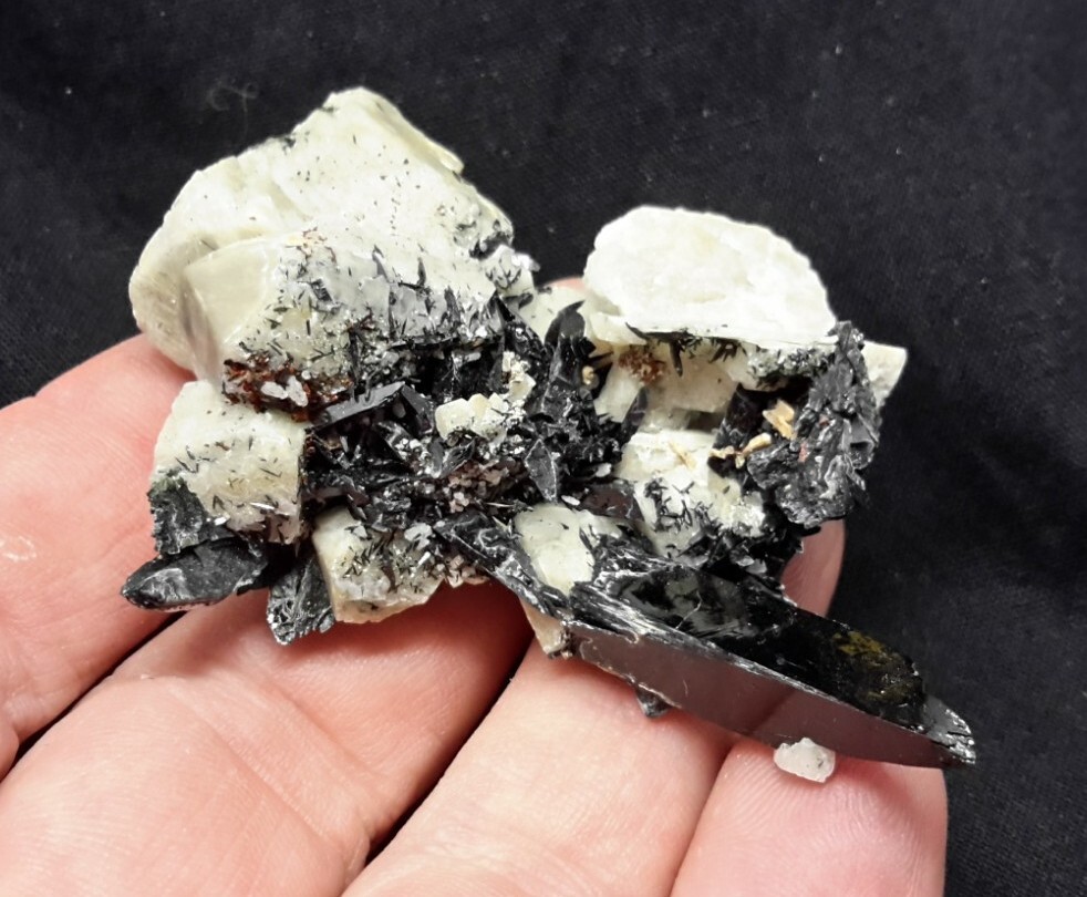 2″ AEGIRINE on MICROCLINE from Zomba, Malawi