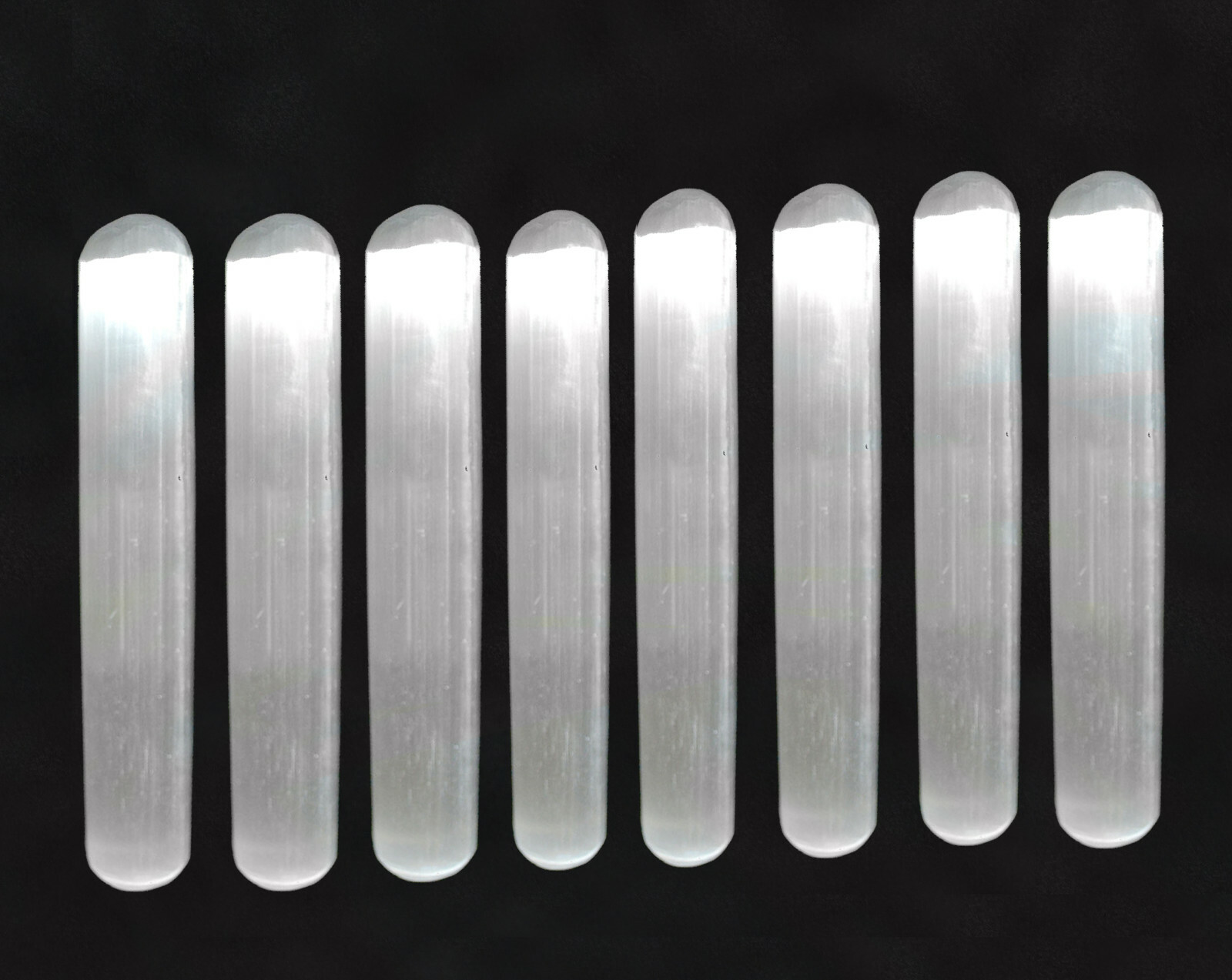 LOT Selenite Wands 18 Smooth Polished Crystal Massage Wand Healing Stick Log “