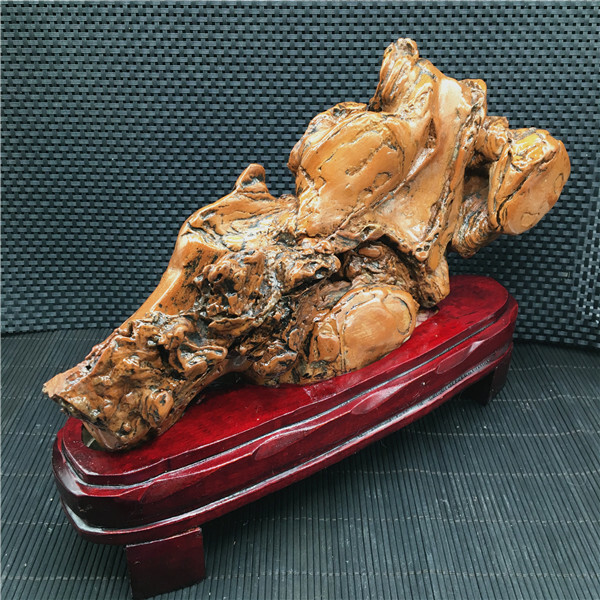 1.45Kg Unique natural Ancient pottery stone specimen healing from ,china +stand