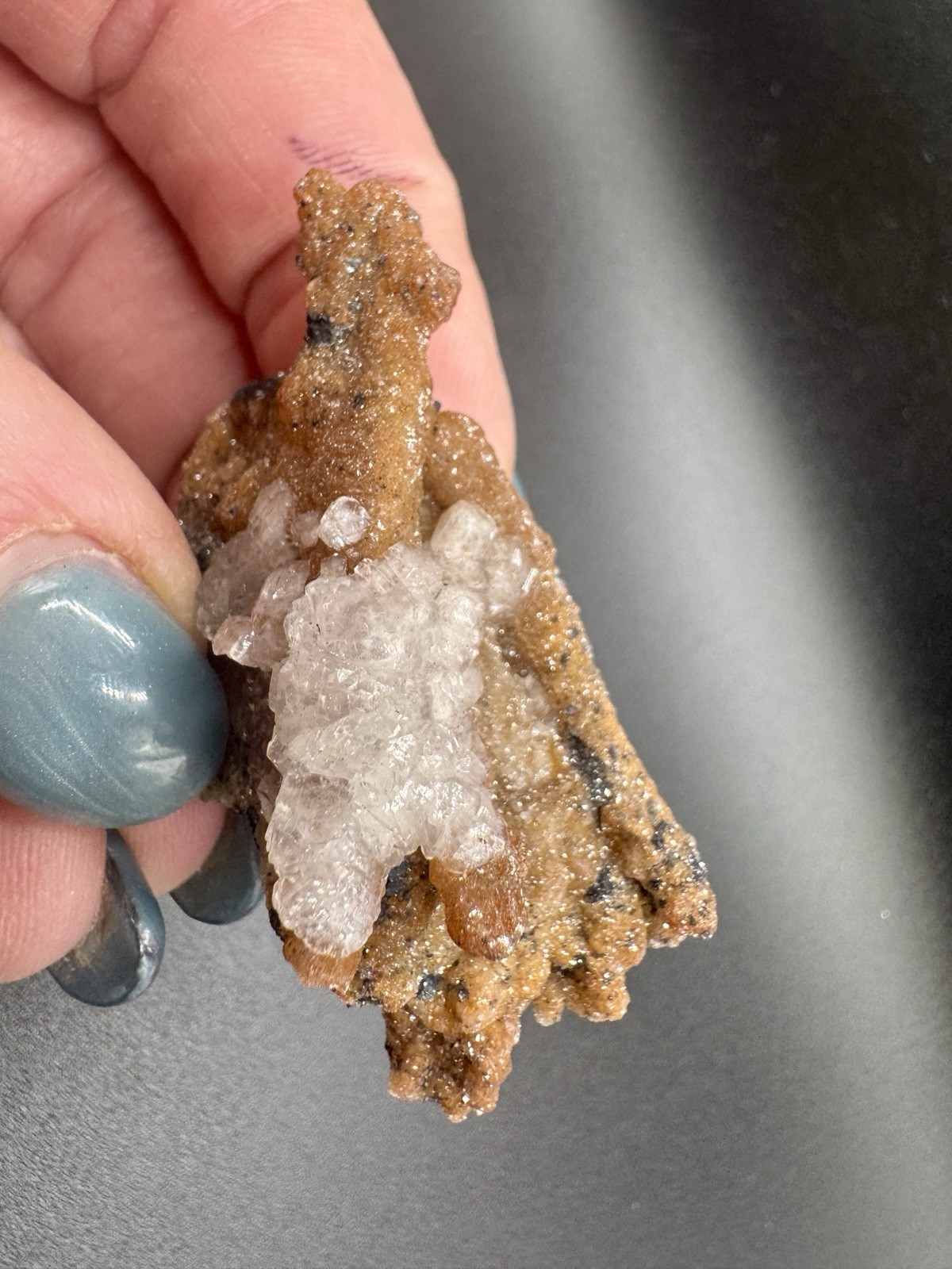Smithsonite w/Calcite From Jean Baptista Mine, Lavrion, Greece