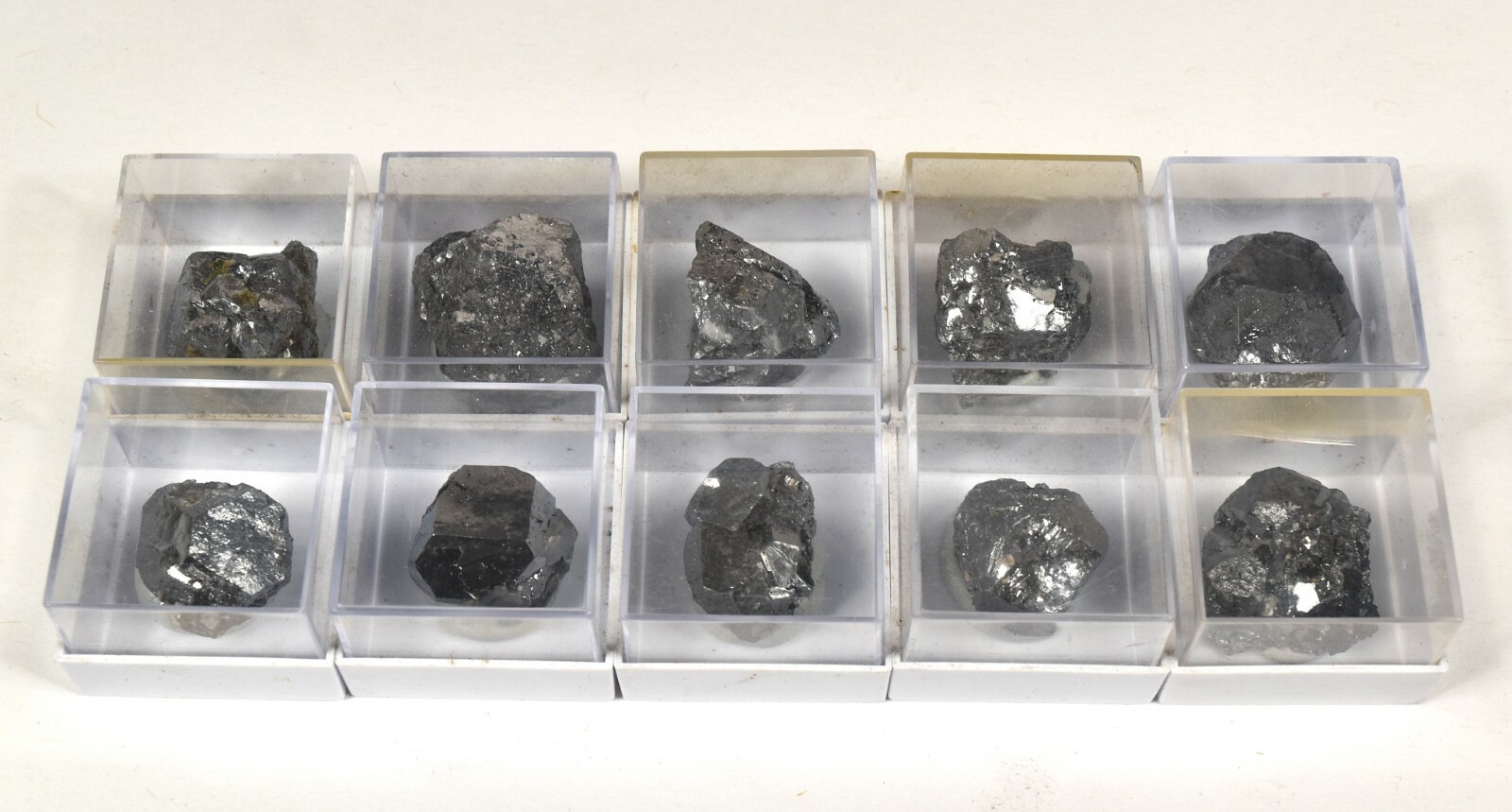 1PC Silverish Skutterudite Crystal in Box Sparkling Gemstone Cluster – Morocco