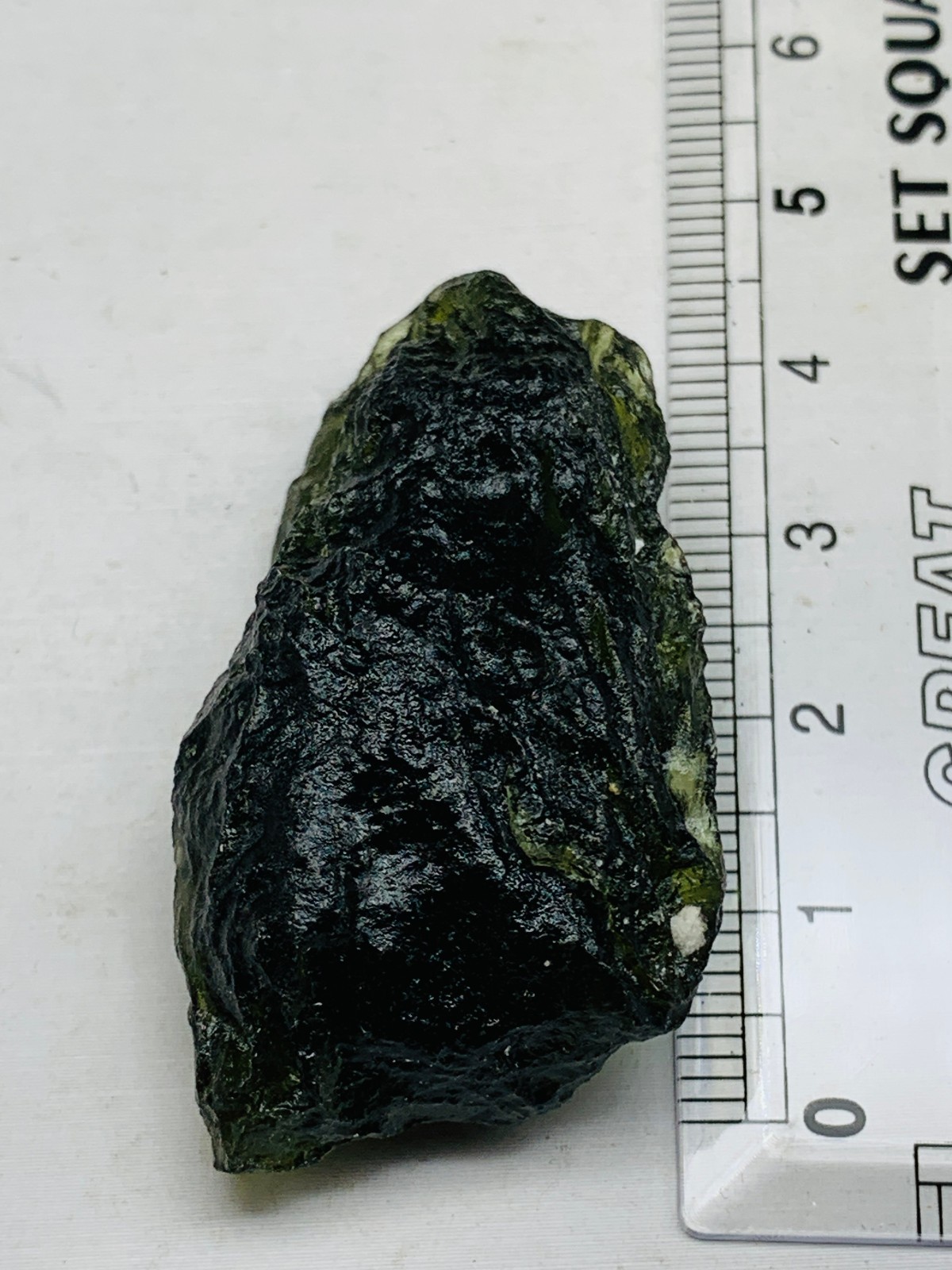 TOP Moldavite Raw Moldavite Crystal from Czech Republic PICcertificate 90CT