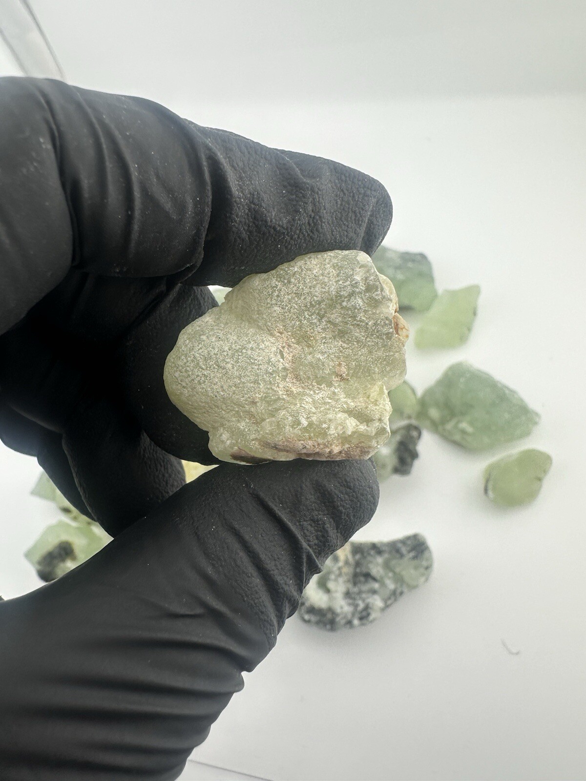 1 8 lb Prehnite with Epidote Inclusions from Mali Jewelry Making Gemstones