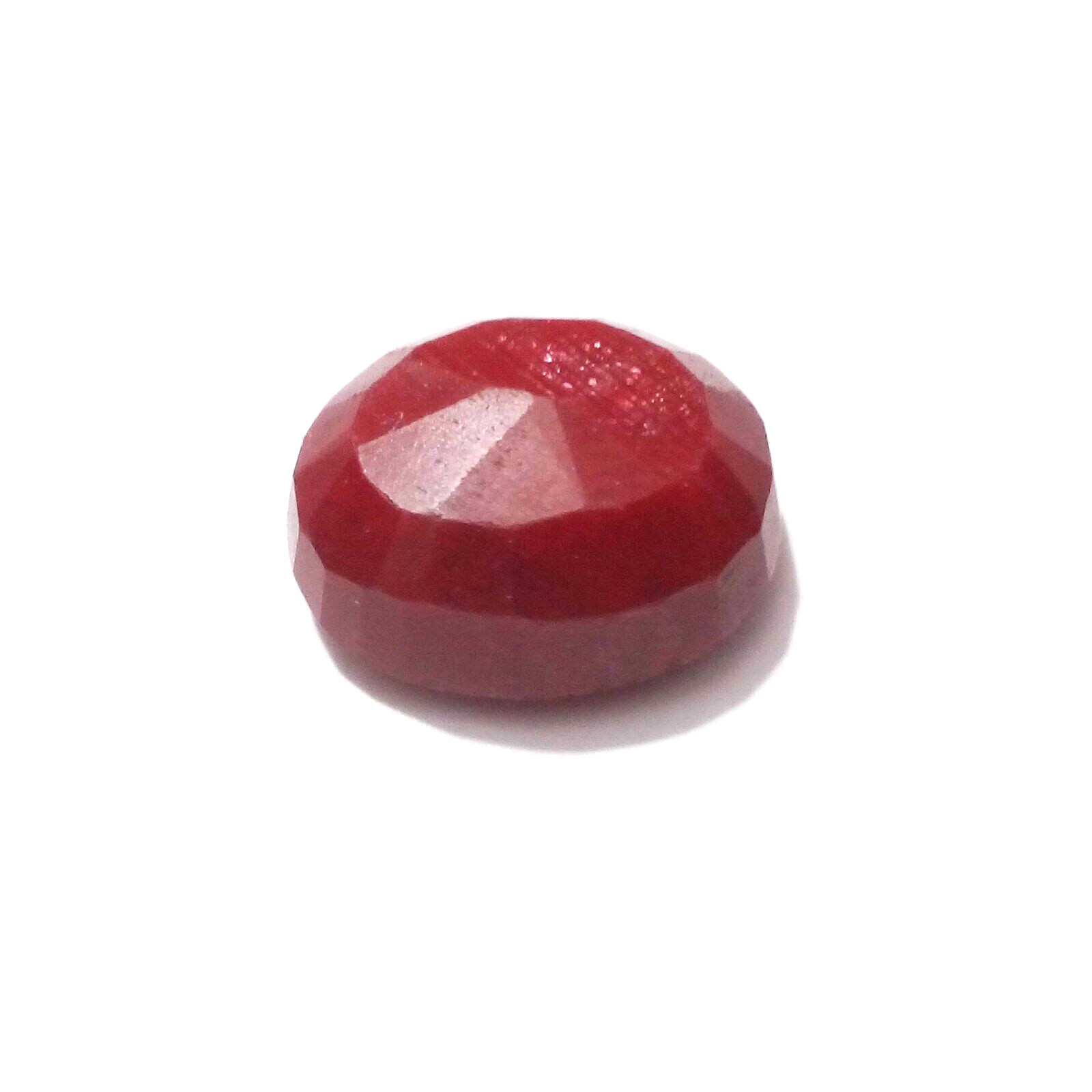 Beautiful Red Ruby Oval Shape 12.10 Crt Red Ruby Faceted Loose Gemstone