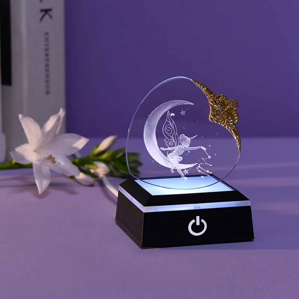 LED Light Base for Glass Art Lighted Display Stand for 3D Crystal Square Mult…
