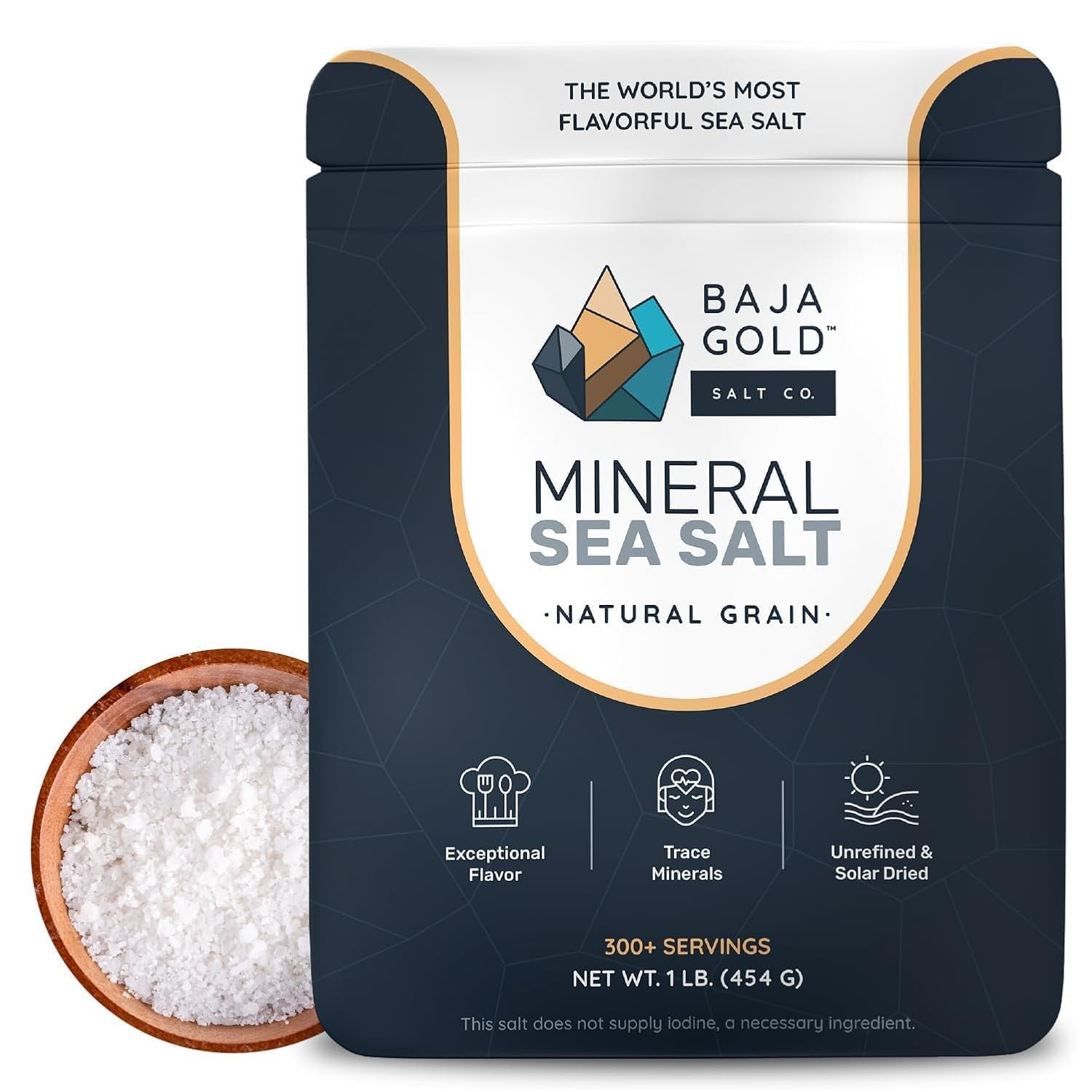 Baja Gold Mineral Sea Salt – Recommended by Gary Brecka 16 Ounce (Pack of 1)