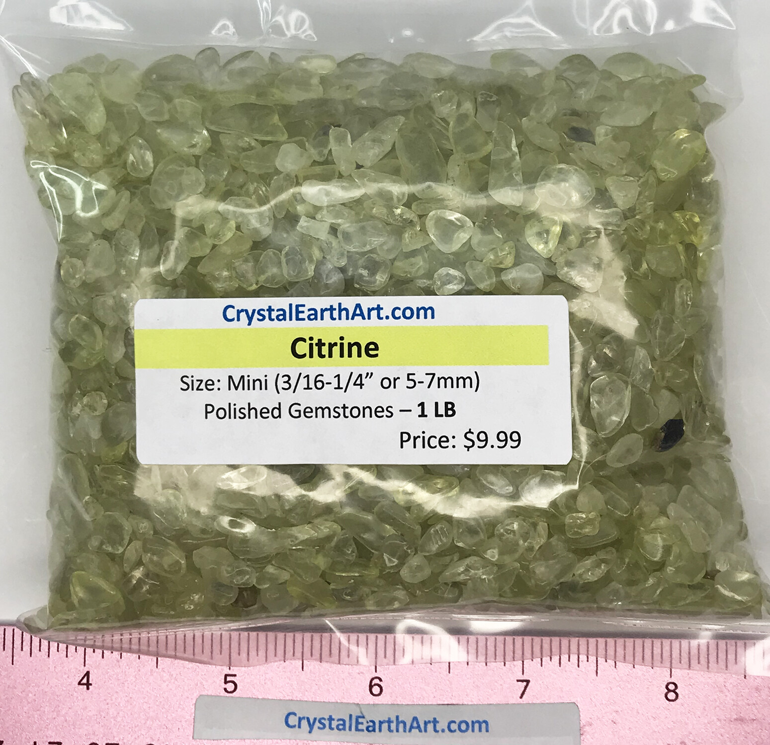 Citrine Mini ( size 3/16″ to 1/4″ or 5-7mm) 1 lb