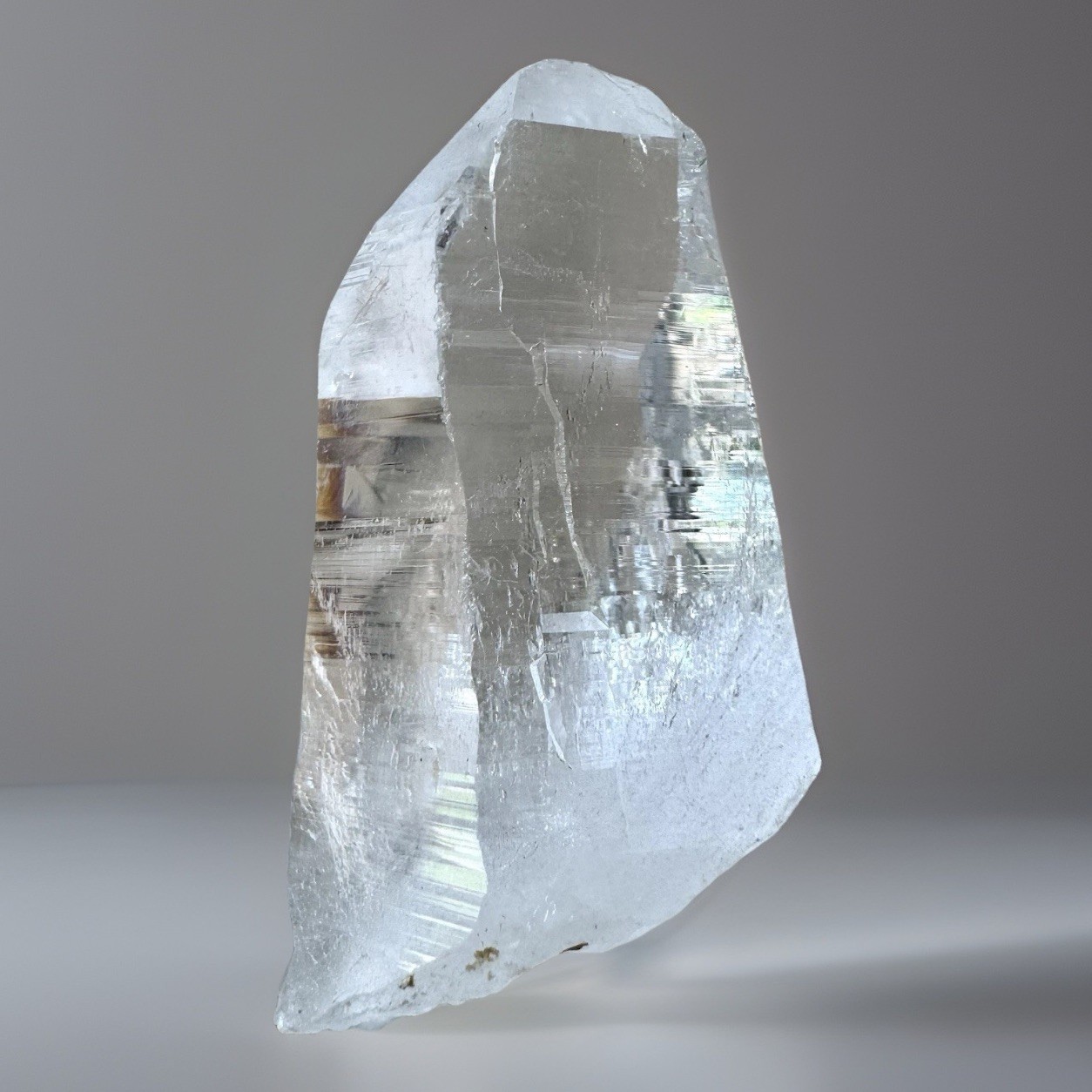 Ganesh Himalayan Quartz Nepal High Clarity Dense Akashic Lemurian Lines Crystal