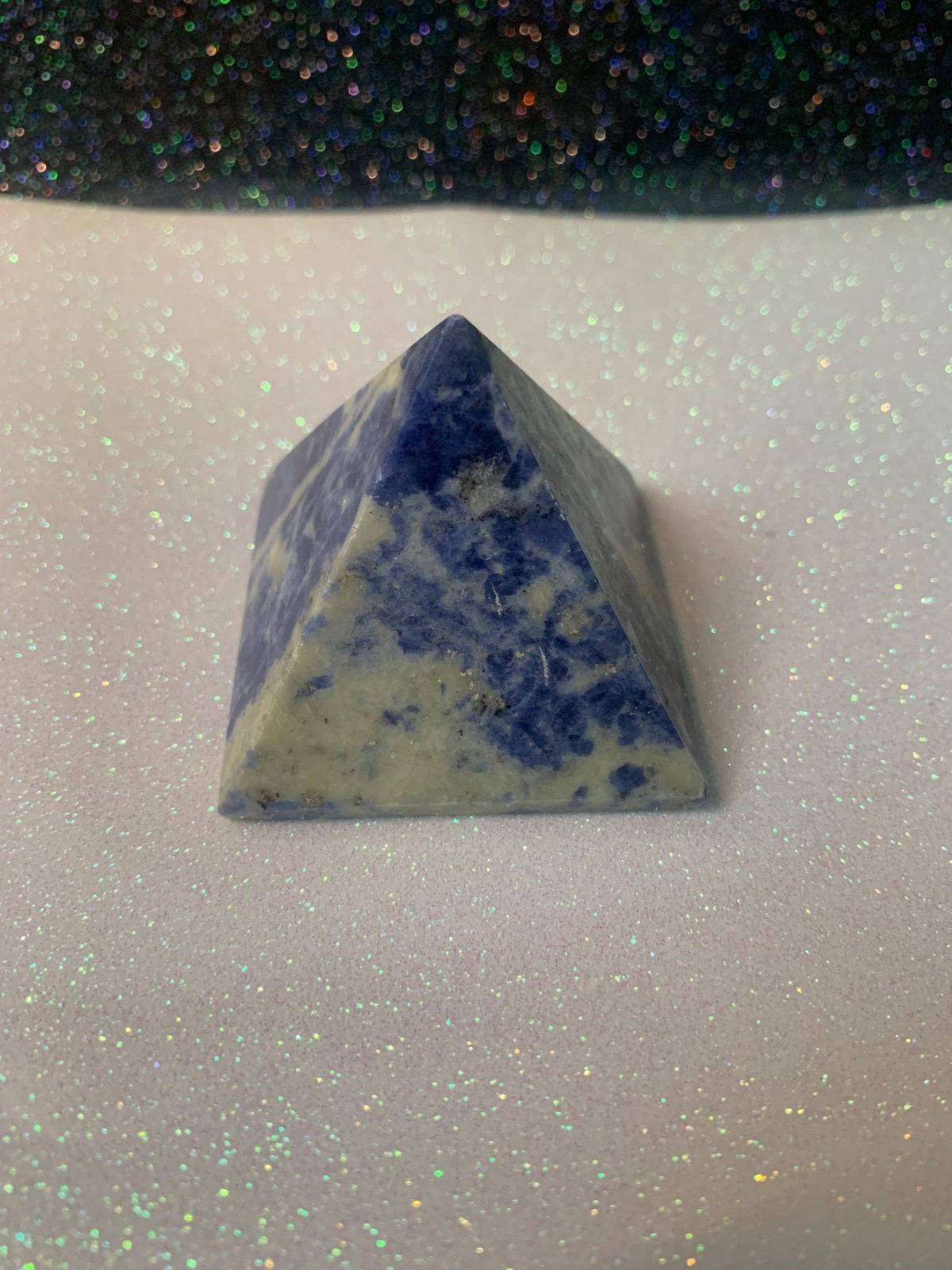 Sodalite Pyramid BEAUTIFUL BLIE AND WHITE