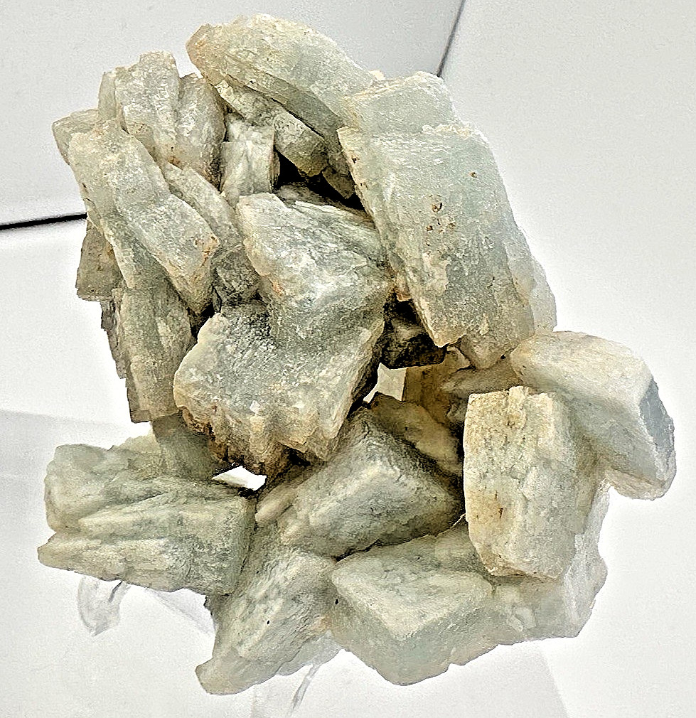 Cluster Sky Blue Barite baryte Crystal Cluster from Morocco 8 oz 3″