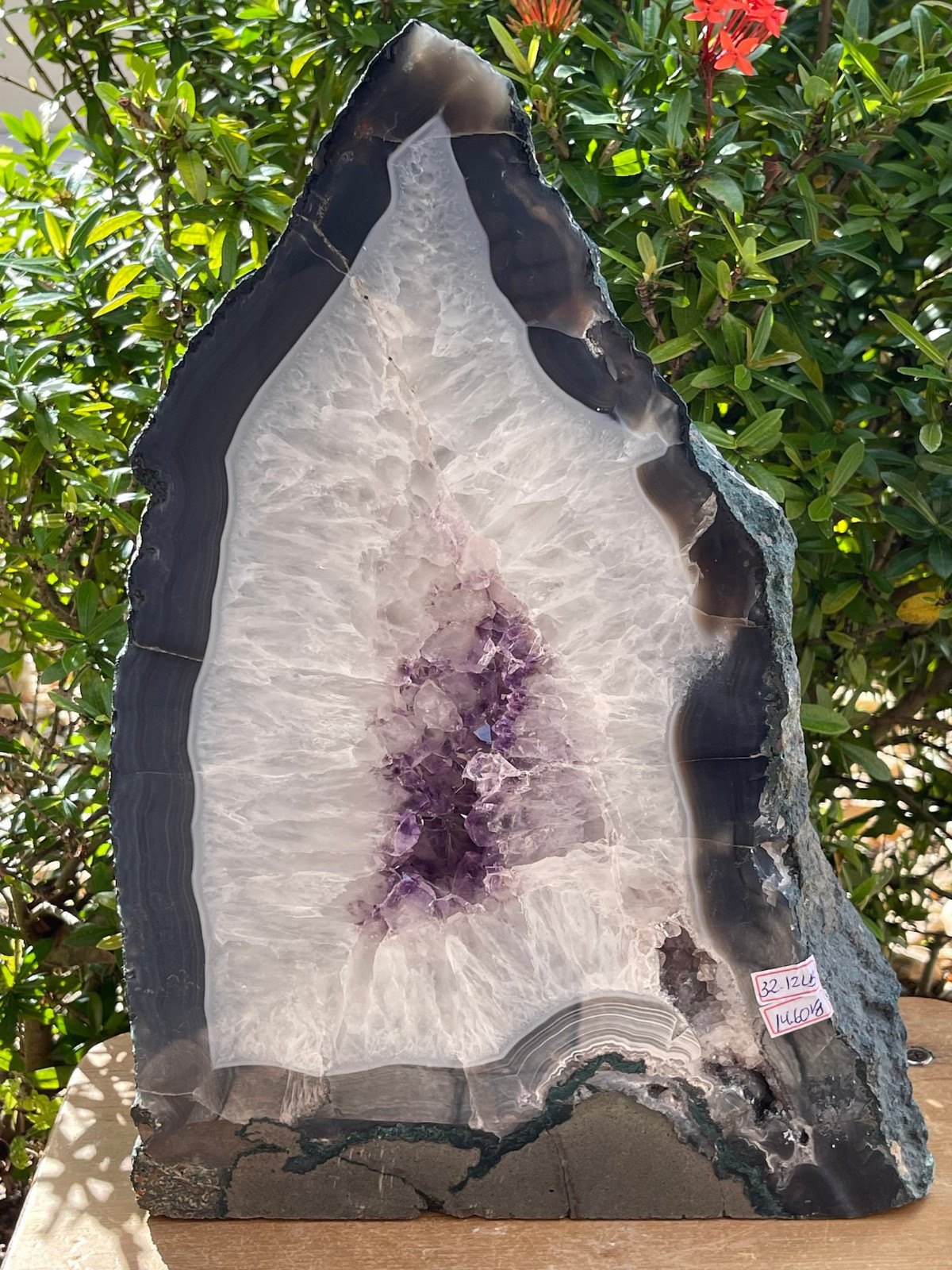X-Large Polished Agate Geode, Agate Slice w. Cut Base or Self Standing,Pick Size