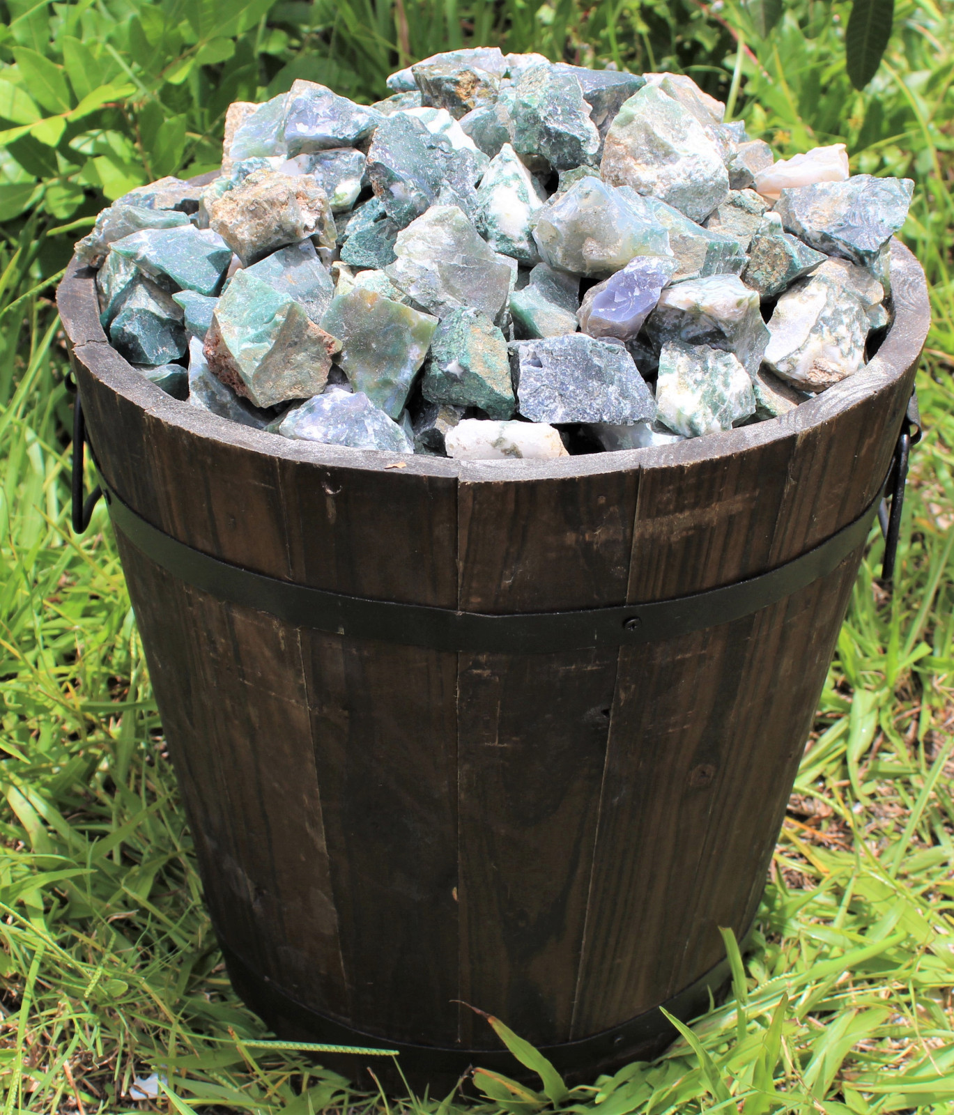 5 lb HUGE Bulk Lot Natural Rough Moss Agate (Raw Rock Stone Crystal Healing)