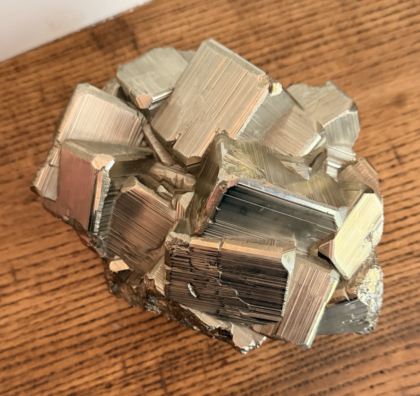 Peruvian Pyrite Crystal Cluster-Huanzala Mine, Huanuco, Peru-AAA Quality-6.9lbs