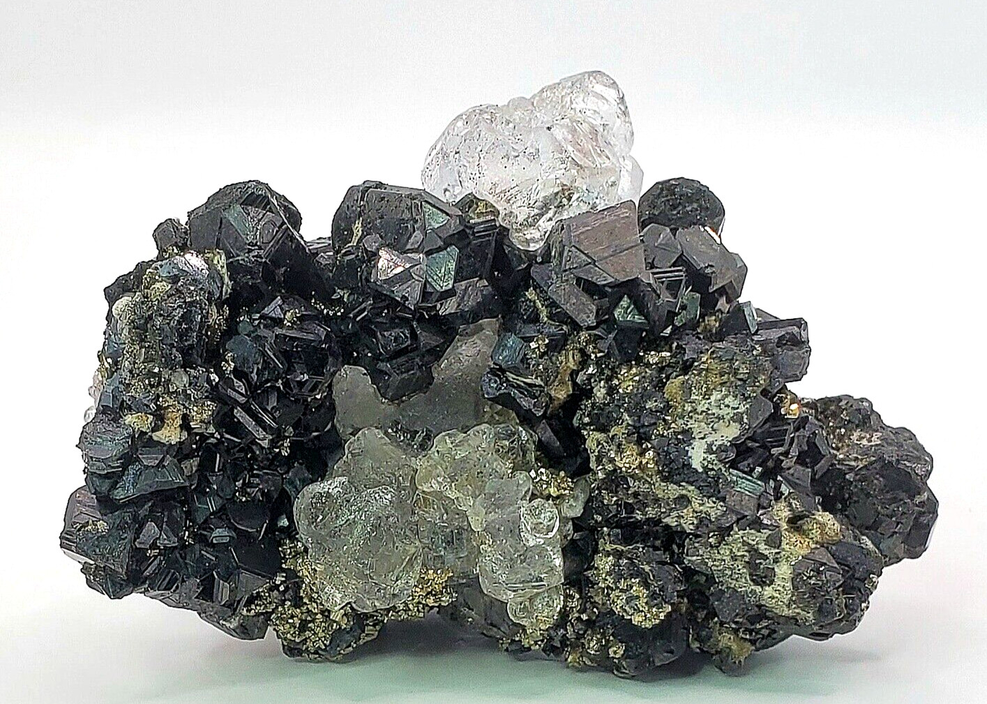 Stunning Cerussite on Galena with Pyrite 68g Natural Specimen 2″x1-3/8″x1-1/8″