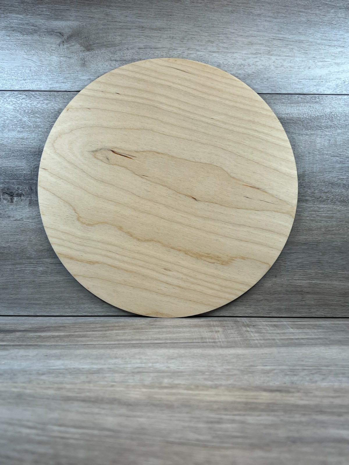Wood Crystal Grid Plate Sacred Flower of Life Healing Wood Birch 10″ Round