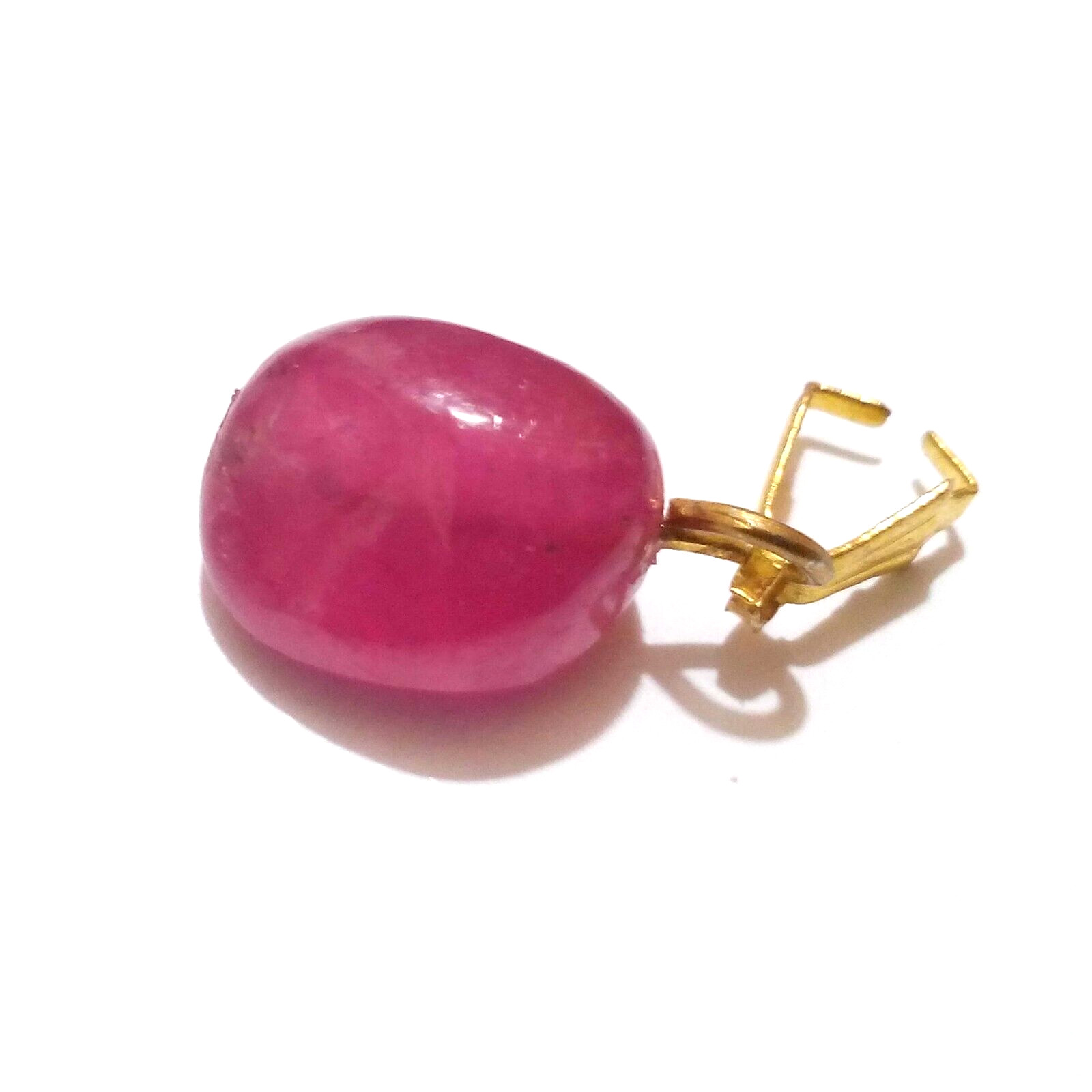 Fabulous Red Ruby Drill Tumble Beads 7.25 Crt Ruby Cabochon Loose Gemstone