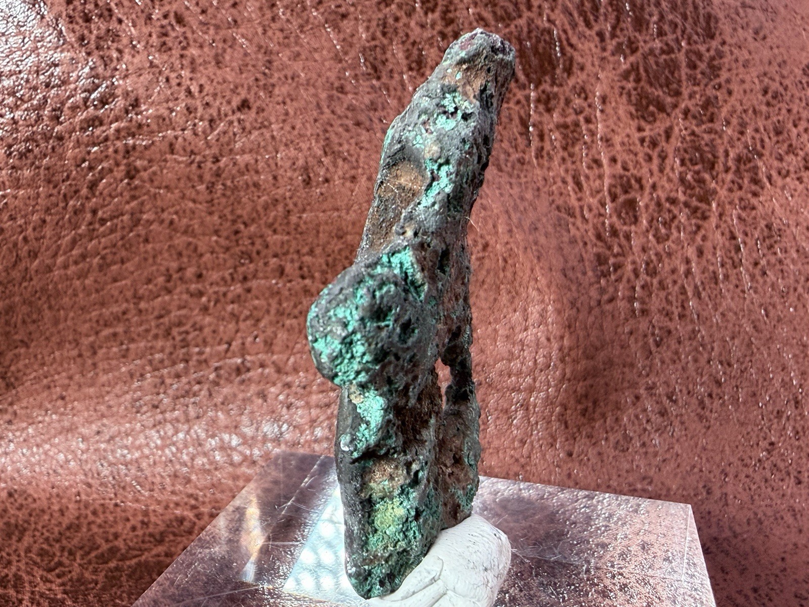Natural Oxidized Green Glacial Float Copper with Buffed Finish, Michigan 30 g