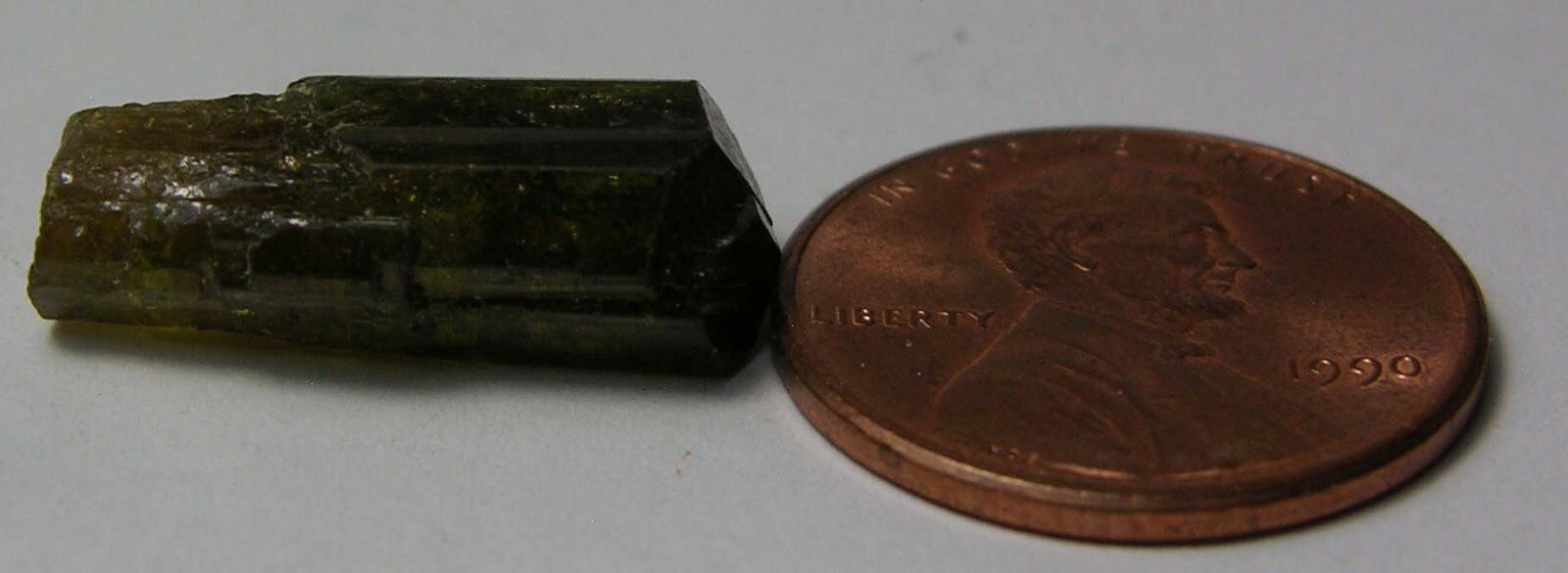 #1 Vietnam 10.50ct Natural Terminated Watermelon Tourmaline Crystal 19mm 2.10g