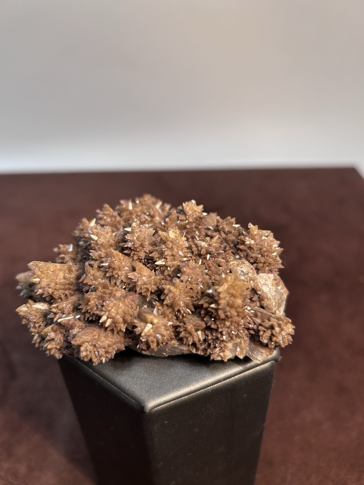 Dogtooth Calcite Cluster Santa Eulalia Mexico Old Labels Cabinet Specimen