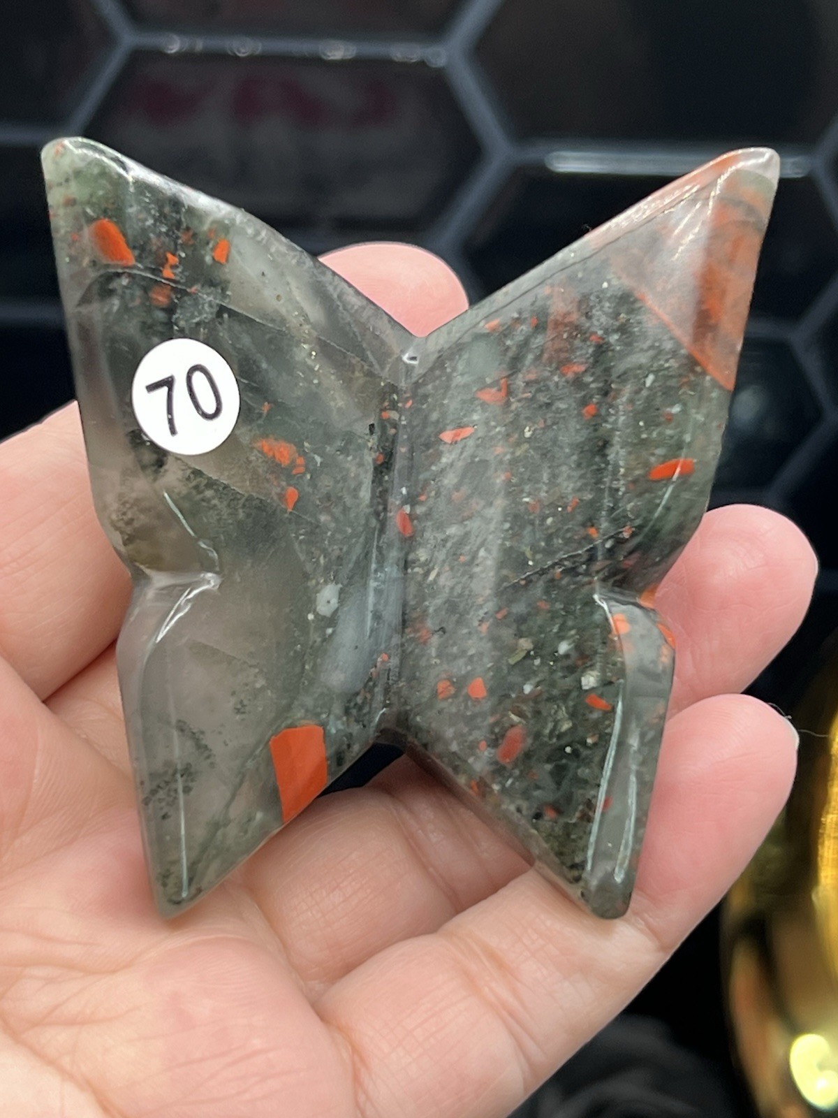 Natural Crystal Mixed Material 3D Butterflies Standing Free ship & Gift
