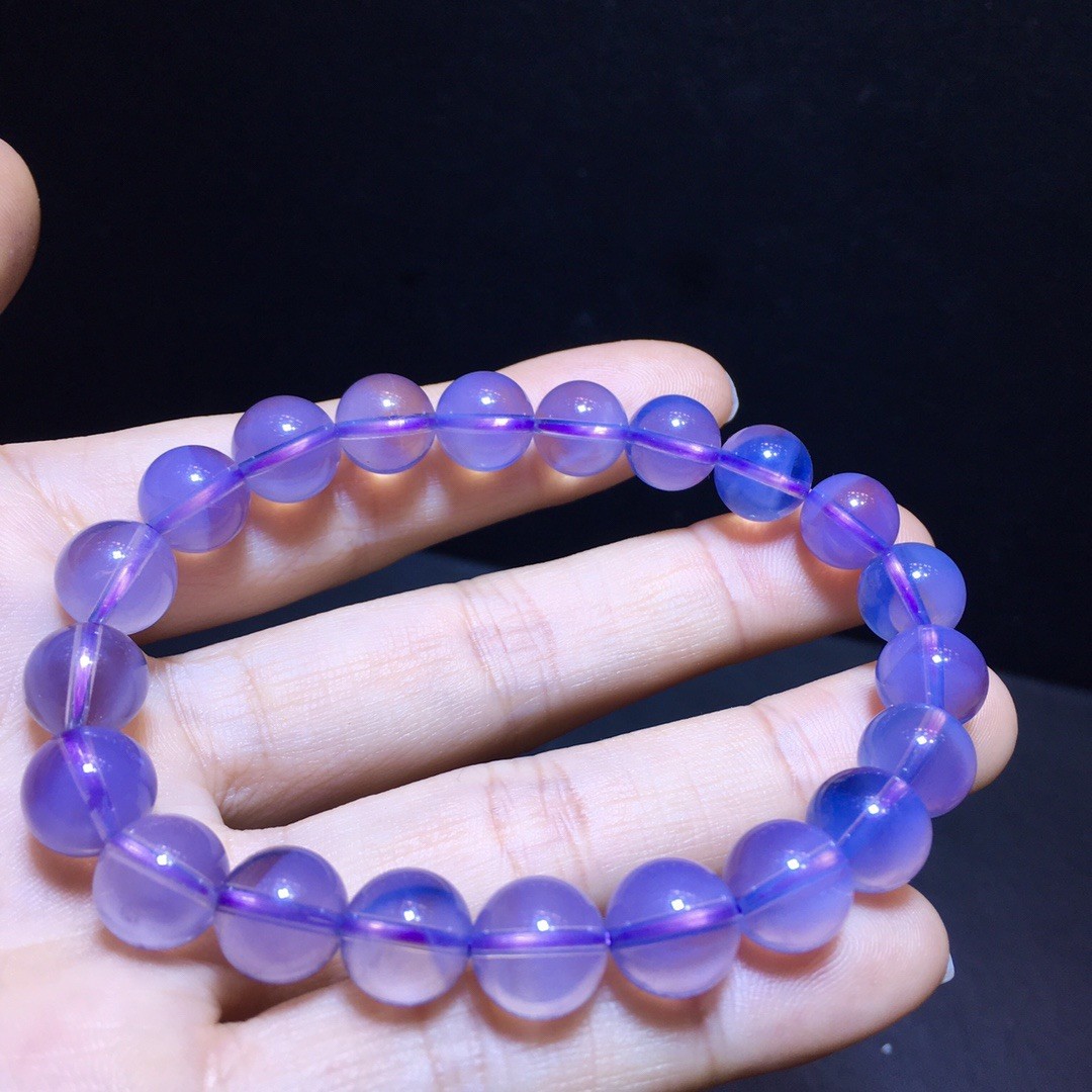 Natural Amethyst Crystal Lilac Purple Cream Body Chain