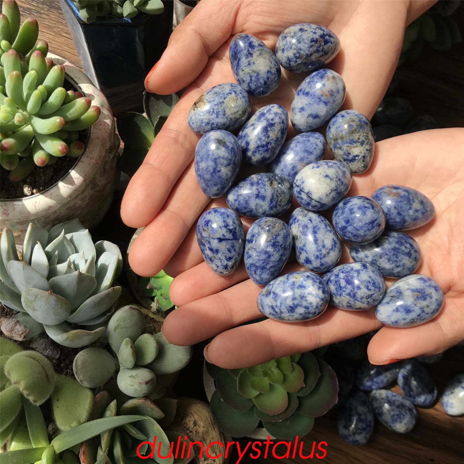 Natural Dot stone eggs quartz crystal pendant mineral carved skull reiki 10pcs