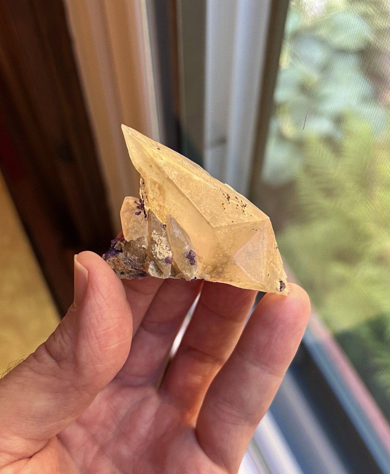 Calcite with Fluorite Mundy’s Landing Kentucky *Remarkable Twinning *Watch Video