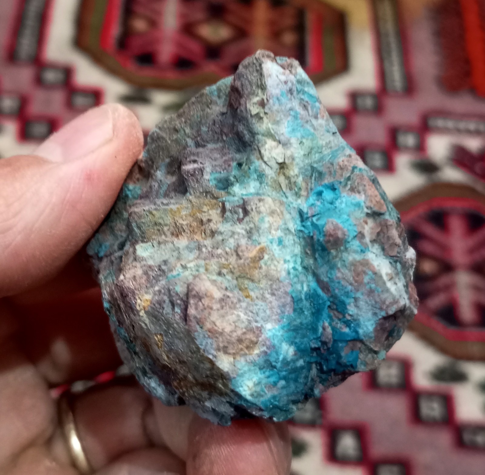 Gorgeous Colors Blue Laterite Cobalt Ore
