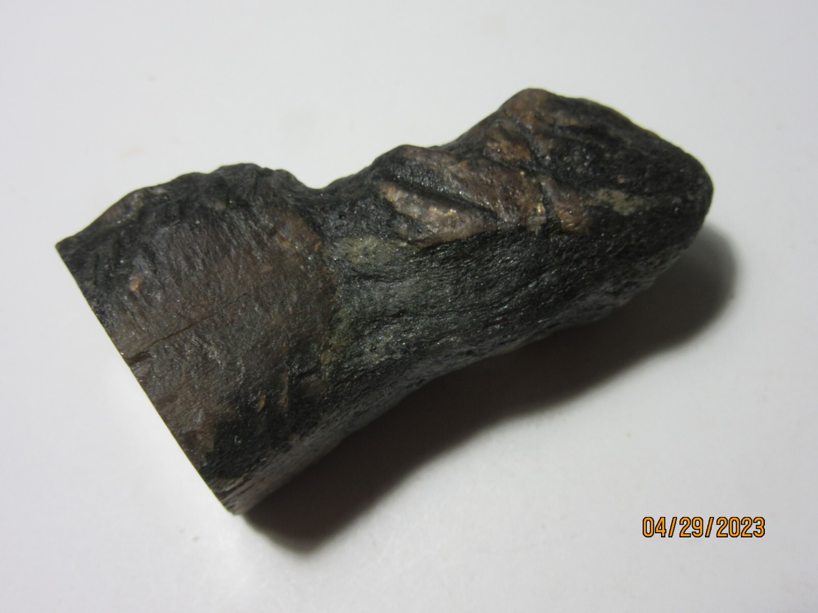 Agate Tourmaline Chiastolite 1 15/16″ Mineral Collectible with Pouch ATC-1-10
