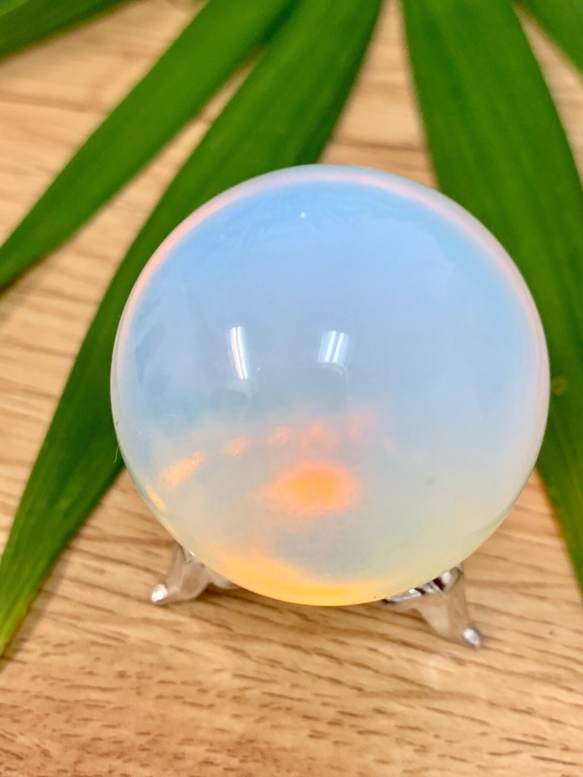 40mm Opalite Sphere Opalite Crystal Ball Gemstone Specimen Reiki Chakra Wicca