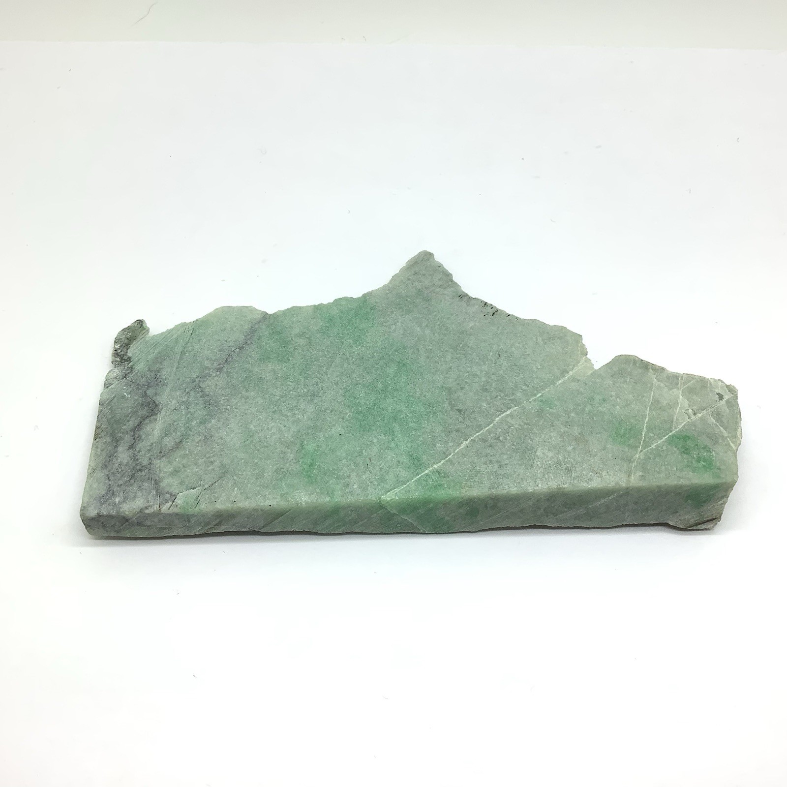 Siberian Jade Slab Green Jadeite Jade Stone Polar Urals Siberia Russia 141g