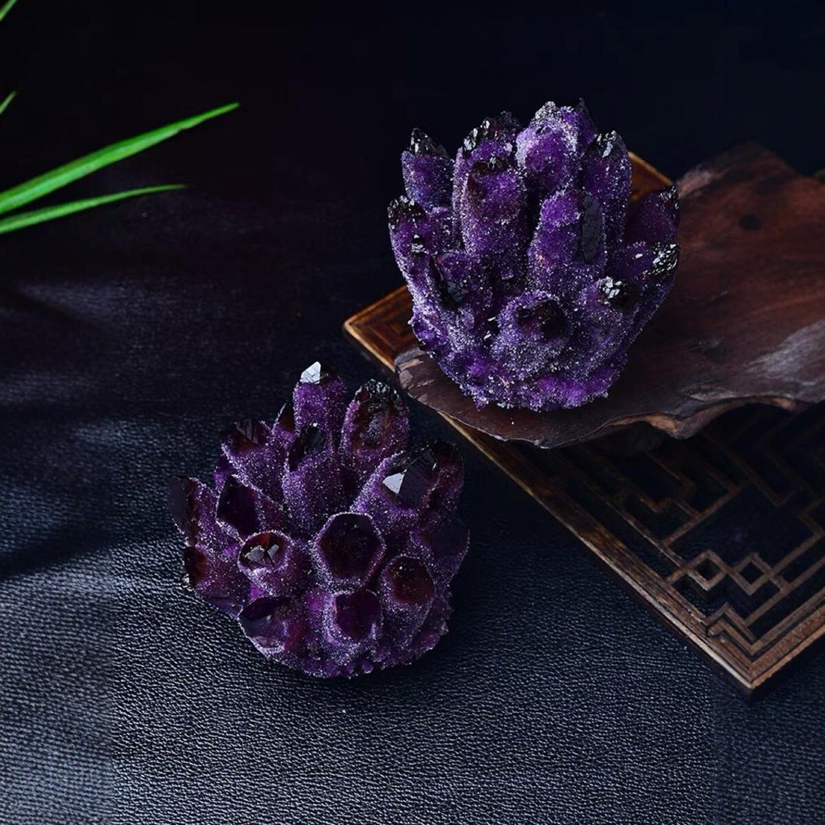 300g+ Natural Rare Large Raw Deep Amethyst Crystal Cluster Mineral Specimens