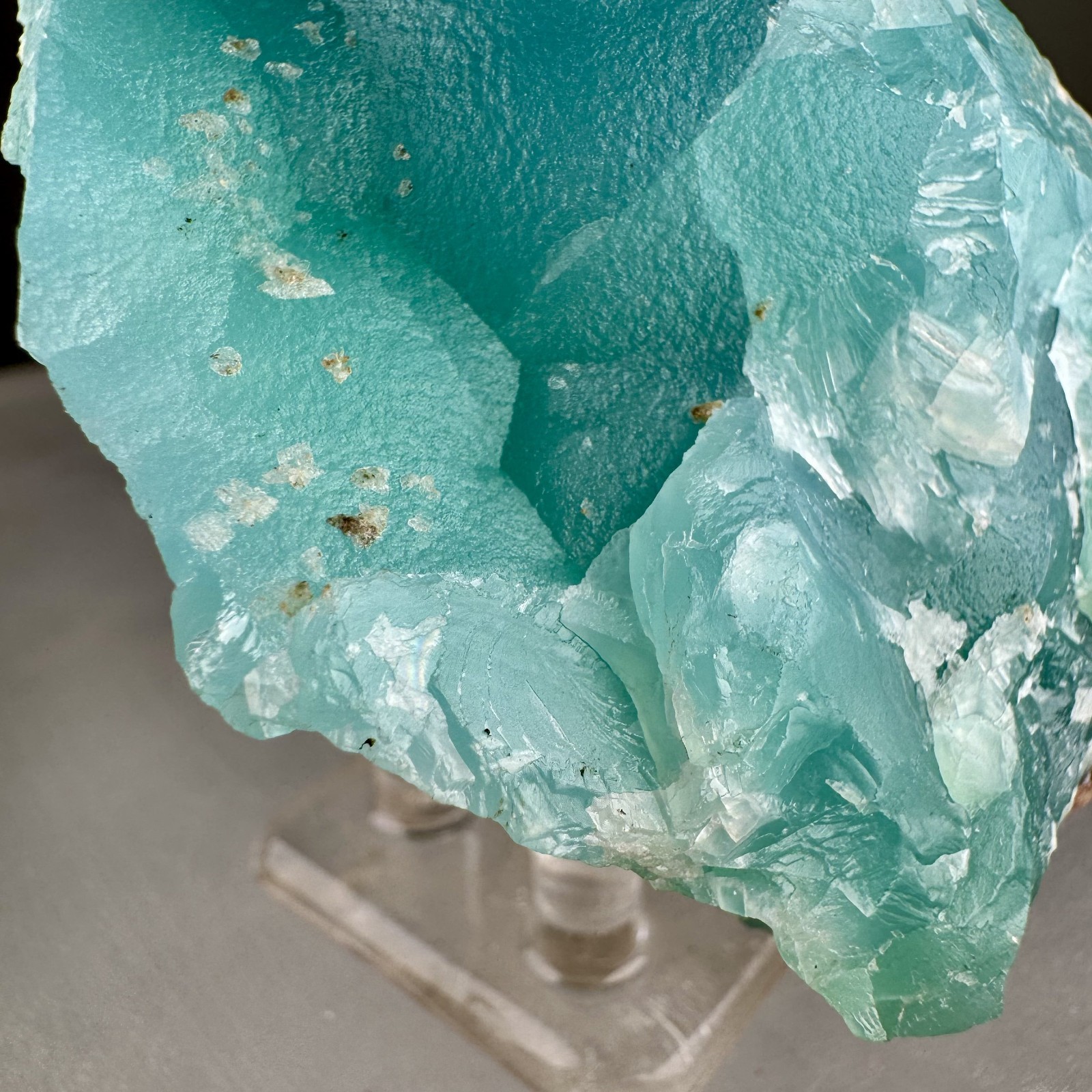 Fine Large Blue Smithsonite: Kelly mine, Magdalena, Socorro Co., New Mexico