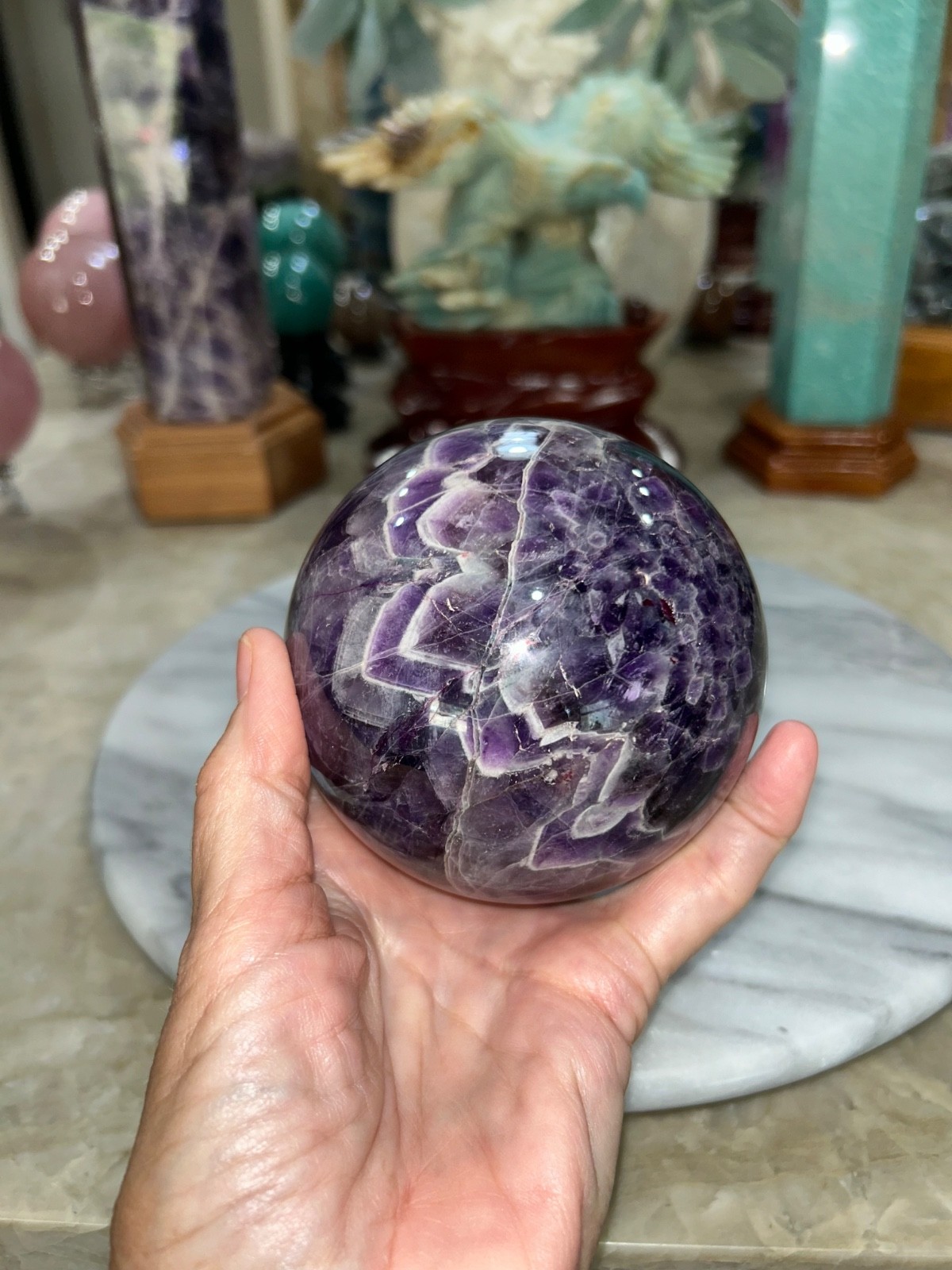 Dream AMETHYST sphere with stand