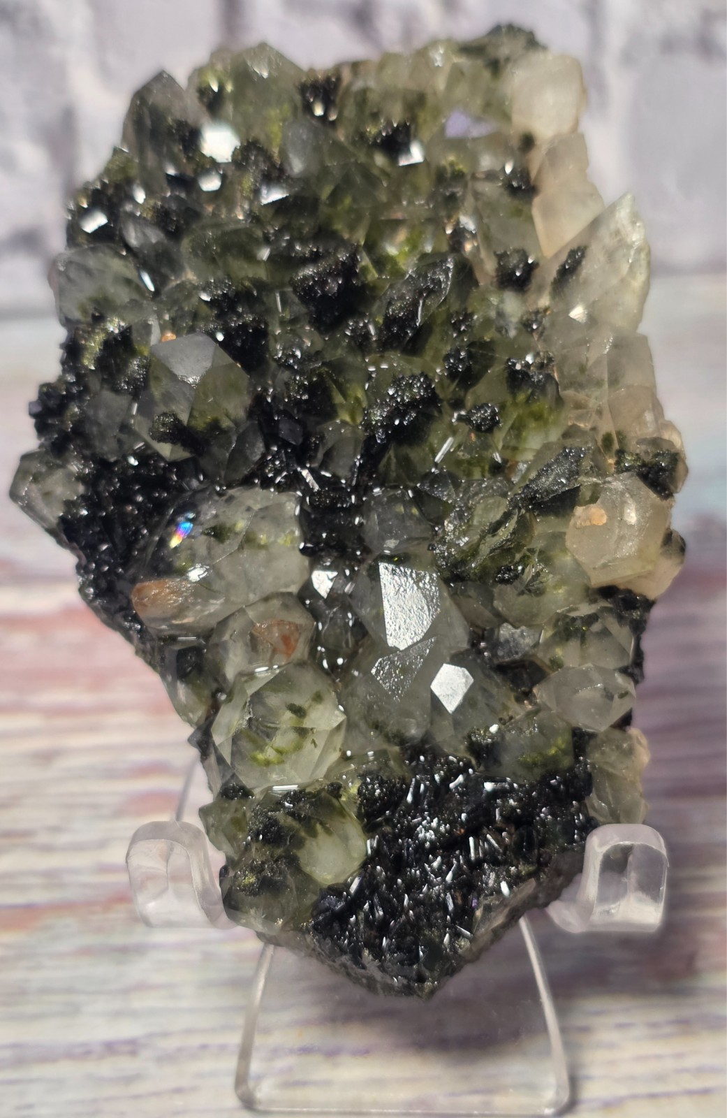 6 Pc Crystal & Mineral Collection Turkish Epidote Quartz Vanadinite Amethyst