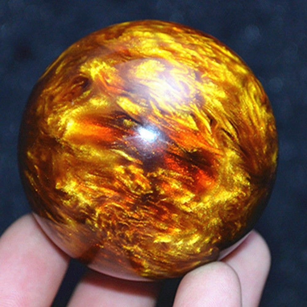 50mm Genuine Golden Black Coral Sea Willow Cure Handball Men Women Fitness Ball