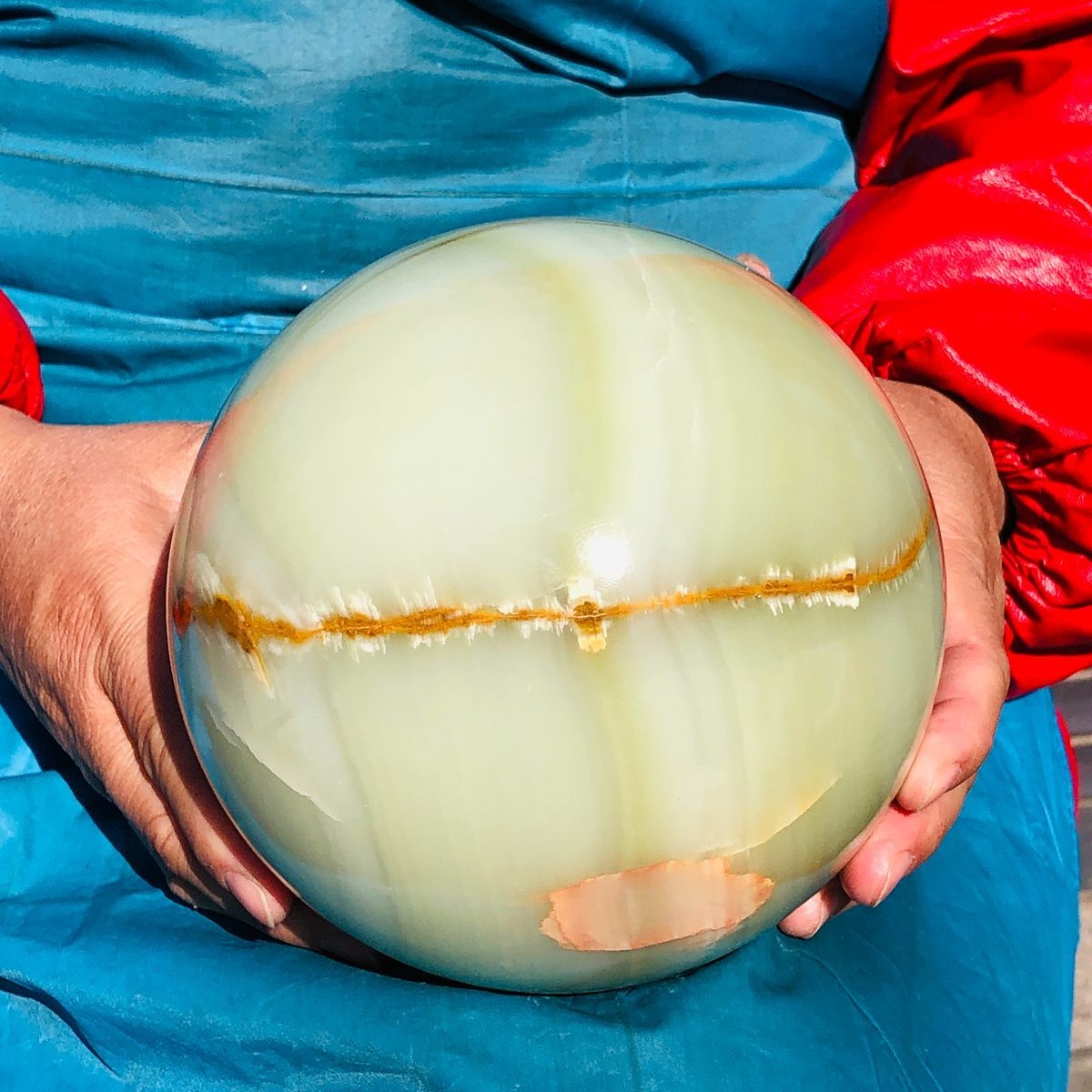 4810g Natural Afghan Jade Chakra Quartz Sphere healing ball Specimen