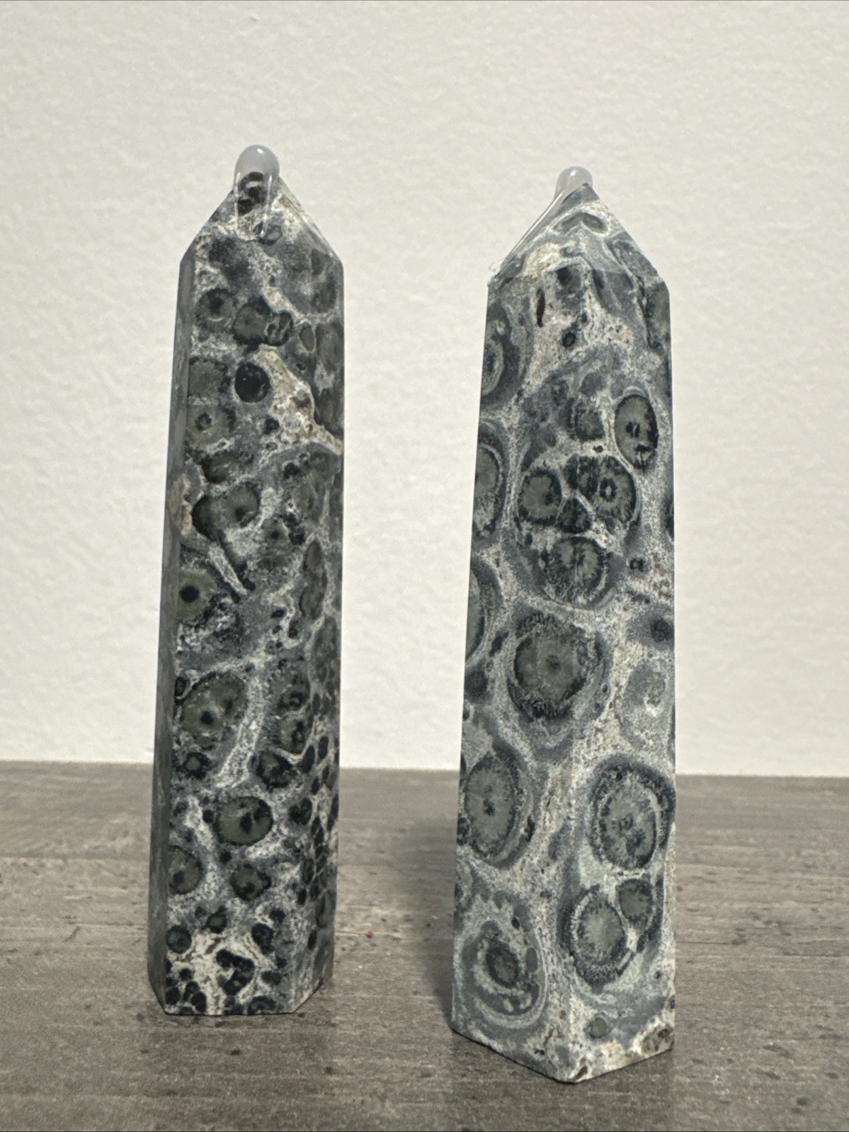 Kambaba Jasper Crystal Tower Set 128 Grams 3.5 & 3.75”