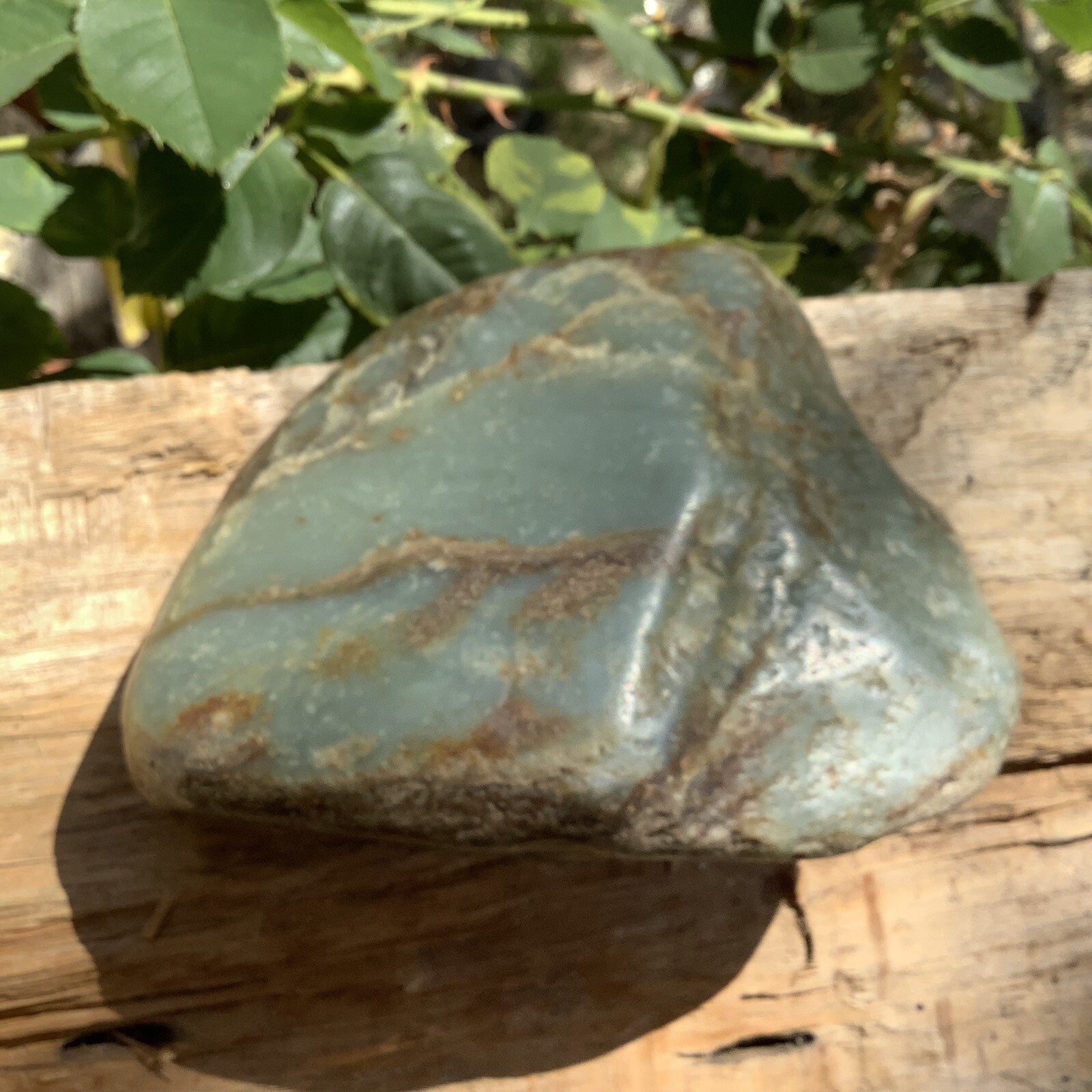 Siberian Jade Cobble Green Brown Nephrite Jade Stone Vitim River Siberia 1368g