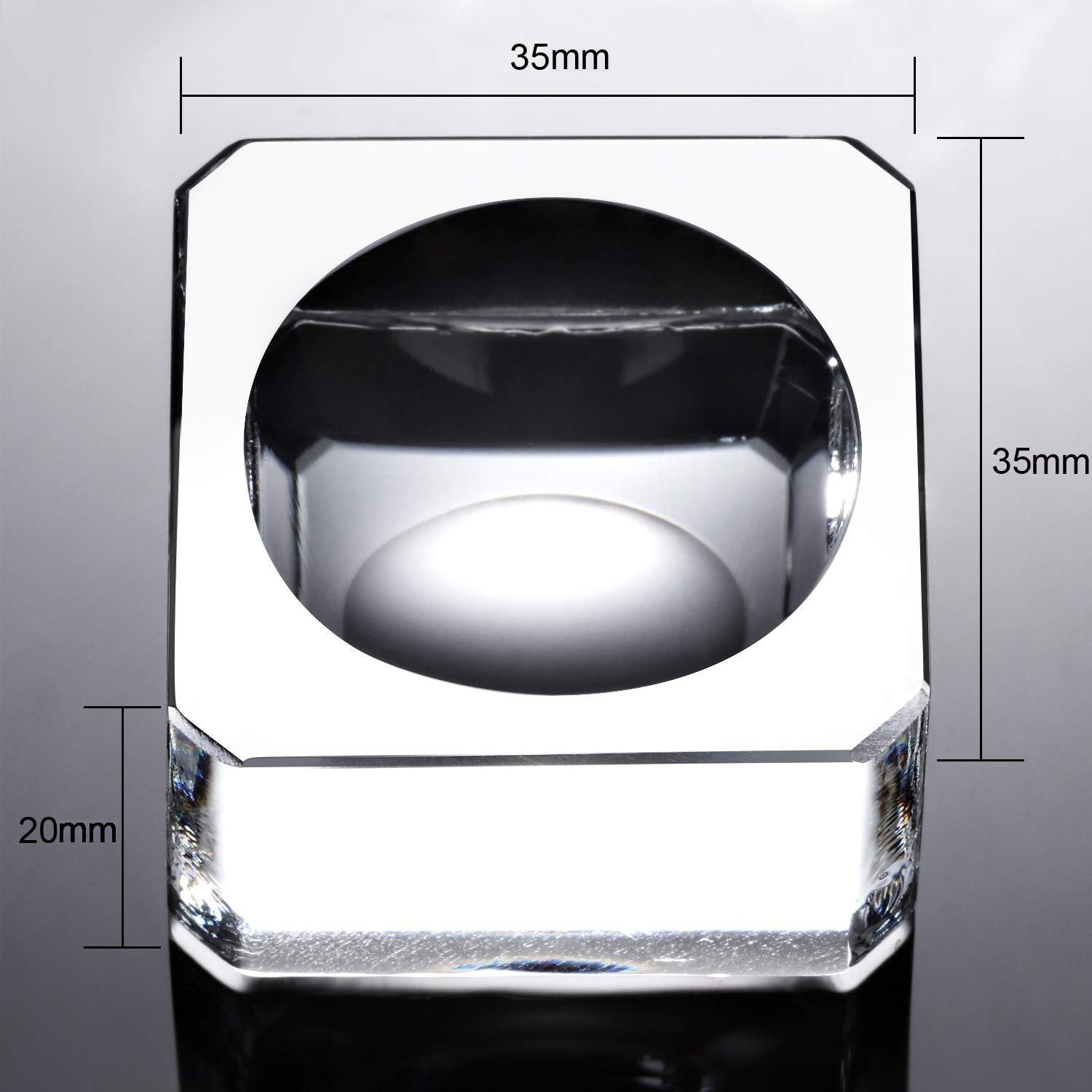 SATINIOR 2 Pack Crystal Ball Stand Clear Sphere Stand Crystal Sphere Holder Base