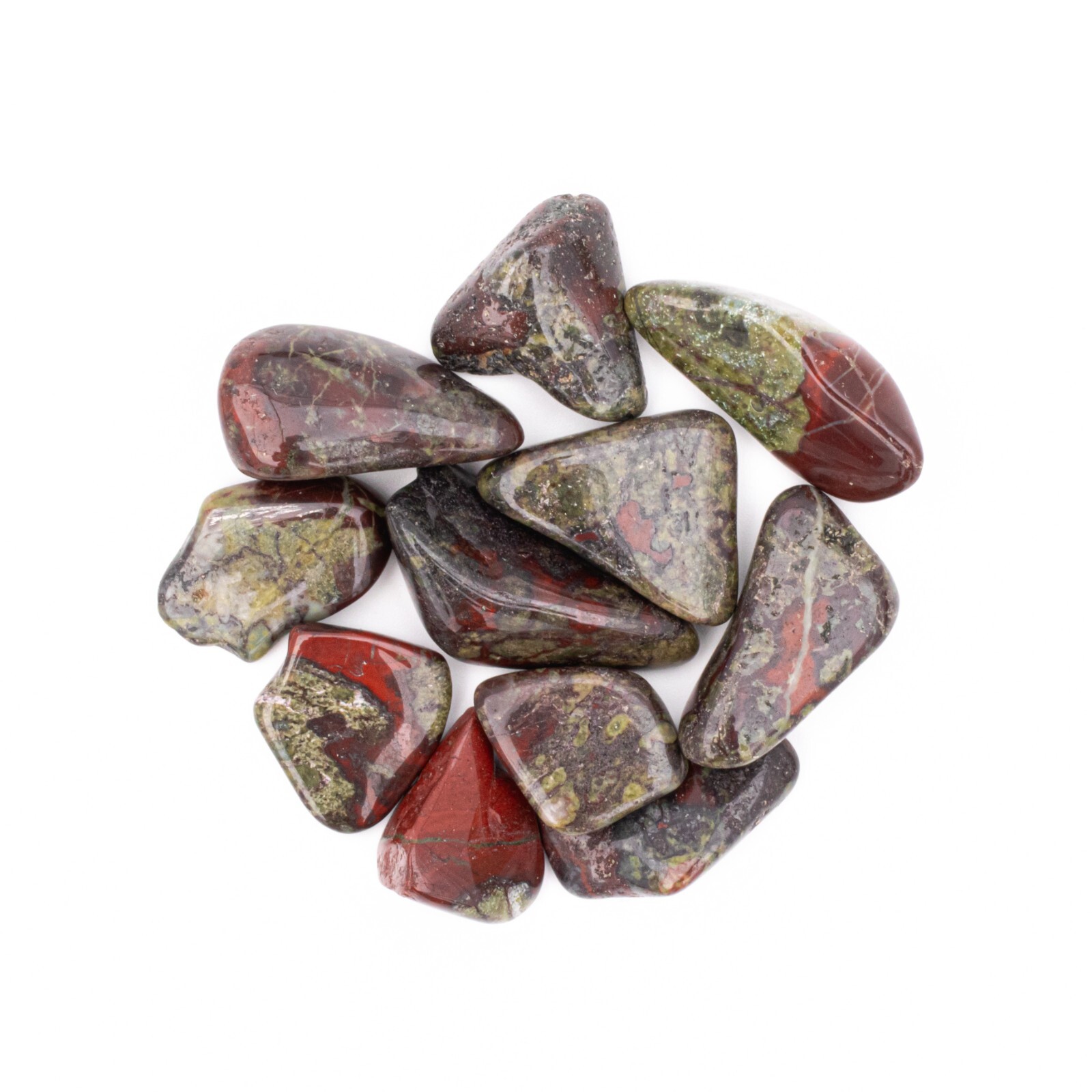 25g Tumbled Dragons Blood Jasper Gemstone Crystals 5-20 Stones Bulk Gems Rocks