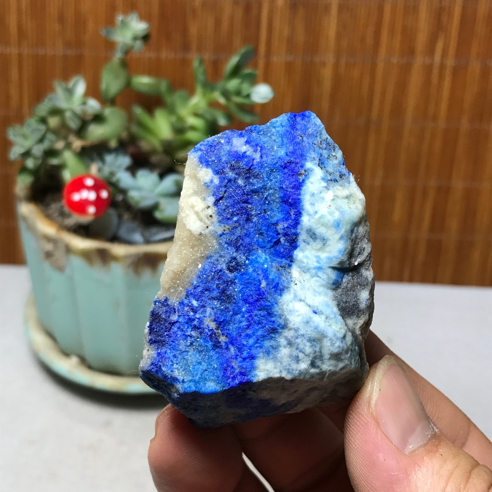 73g Natural lapis lazuli Crystal gemstone Rough Mineral Specimen healing A6065