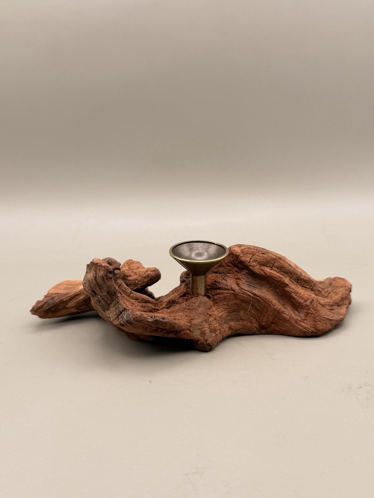 Natural Driftwood Sphere Stand Holder For Crystal Display