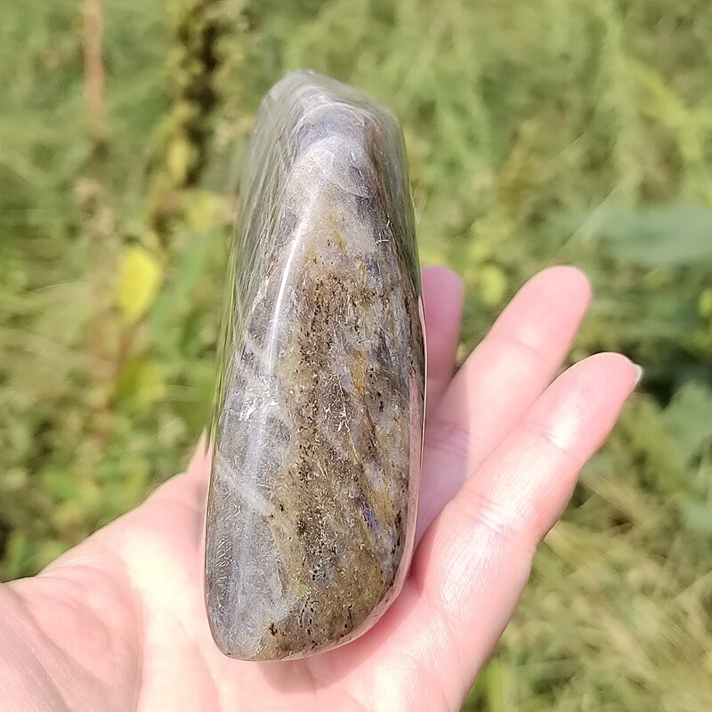AAA+ Natural Labradorite Mineral Specimen Quartz Crystal Spectrolite Stone 392g