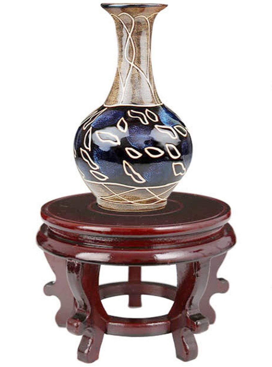 Chinese Display Stands Hand-Crafted Rosewood Oriental Vase Stand accessories …