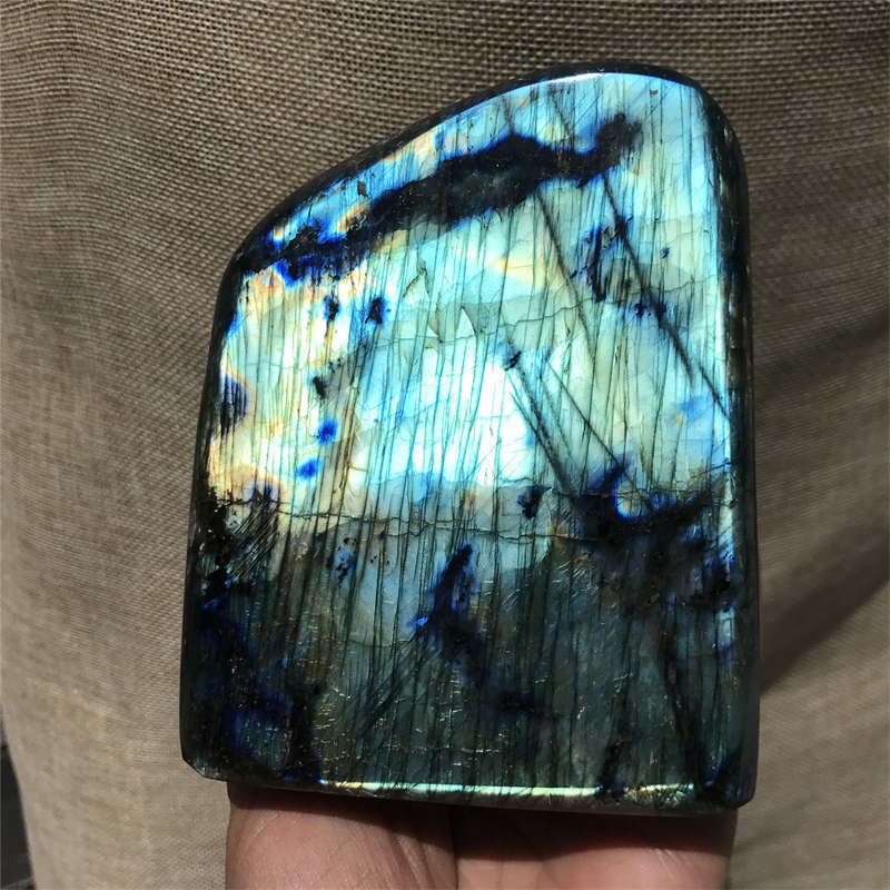 1.27kg Natural Labradorite Quartz Crystal Spectrolite Mineral Reiki healing