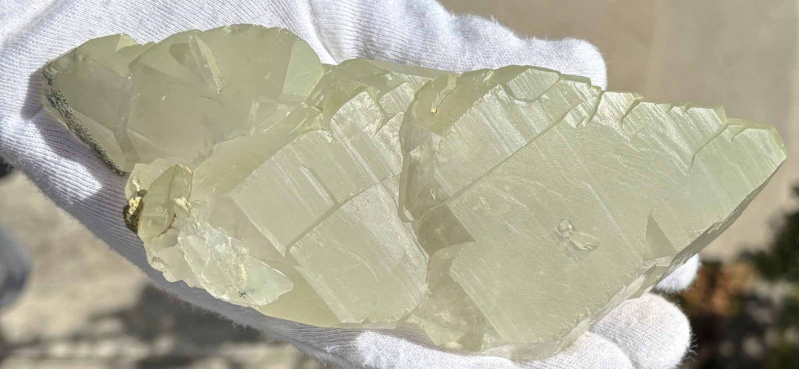 USA SALE SEE VIDEO 479g 1LB+ 6.1″ LARGE ELESTIAL EPIDOTE QUARTZ CRYSTAL SPECIMEN