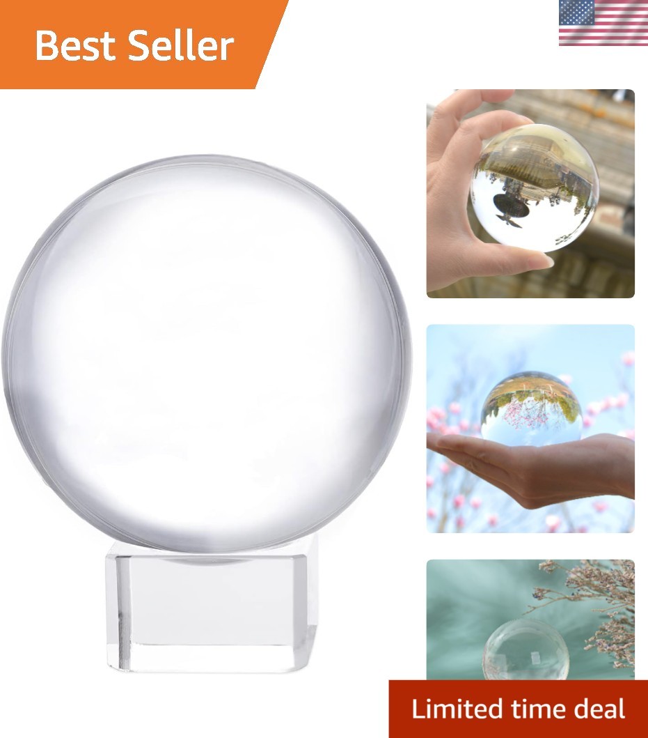 60mm2.4 inch K9 Photography Crystal Glass Ball Sphere with Free Stand Suncatc…