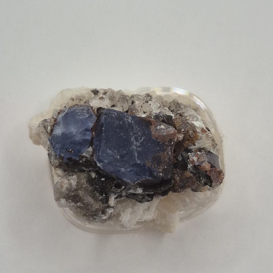 Estate! Blanchard Mine Blue Cubic Fluorite Mineral Specimen Bingham NM Thumbnail