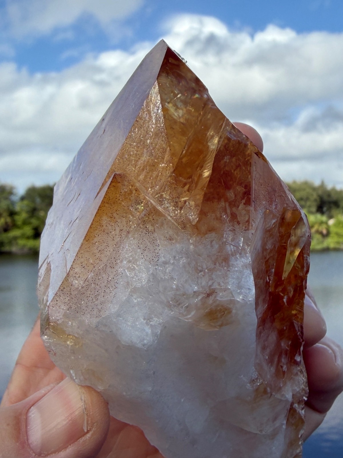 XL Citrine Point – Healing Crystal 5″x 4.5″ for Energy & Wellness 5″